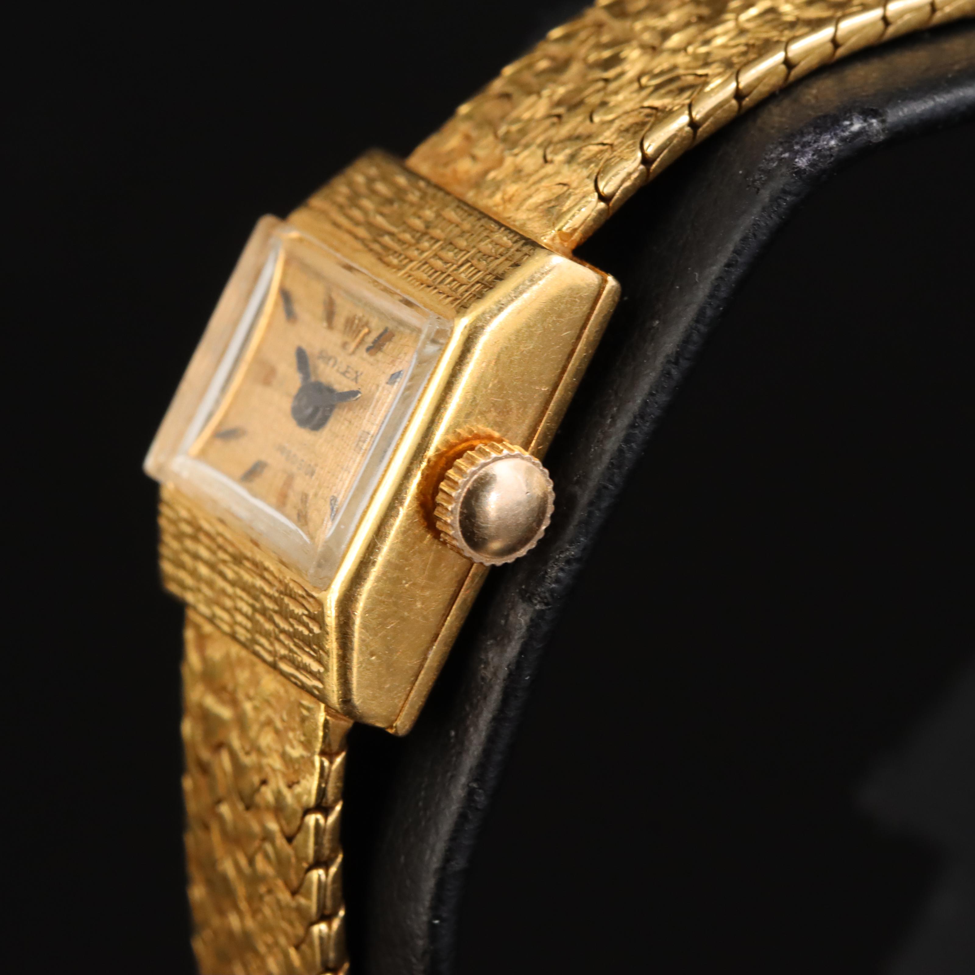 18K Vintage Rolex Stem Wind Watch