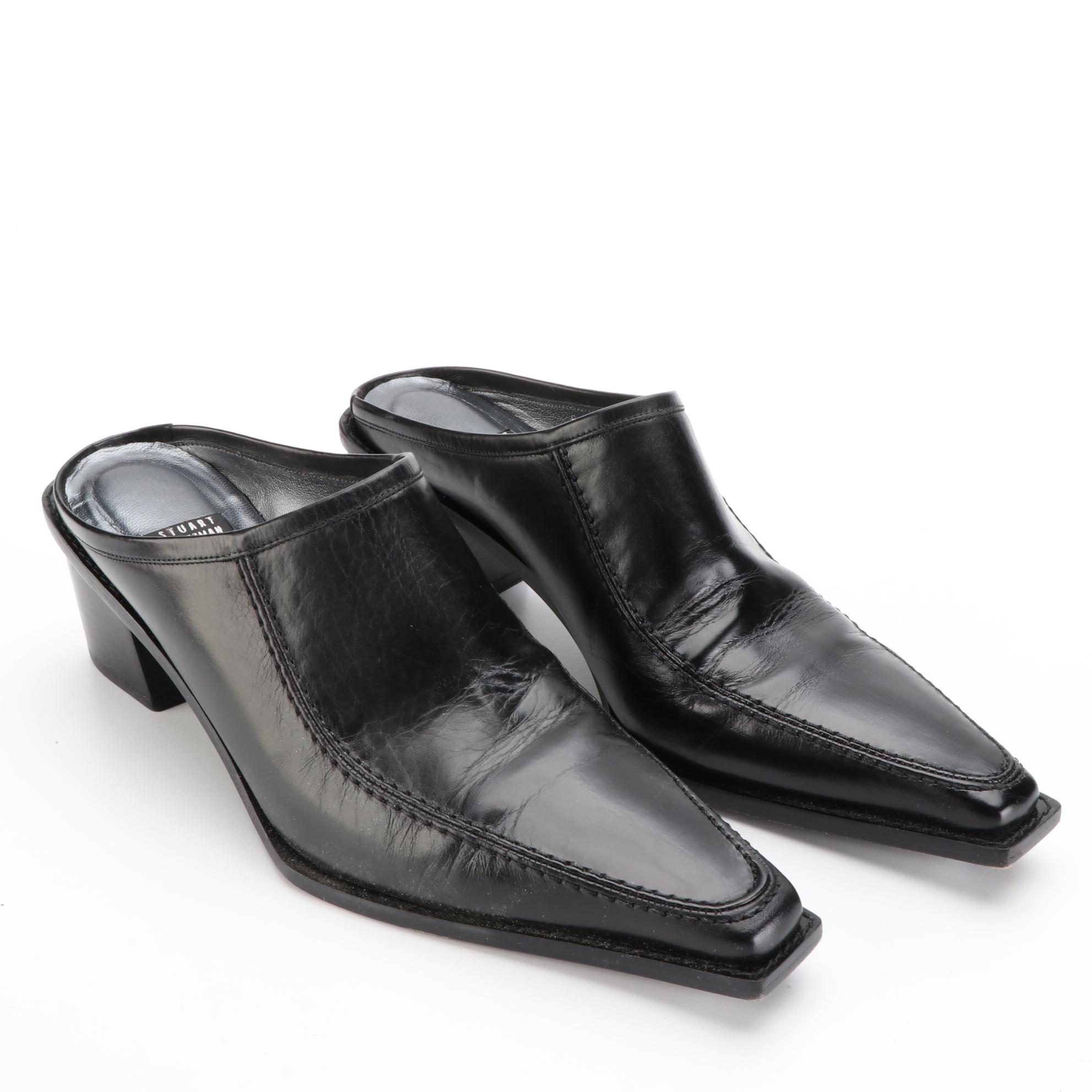 Stuart Weitzman Mules and Slingback Pumps in Leather with Box