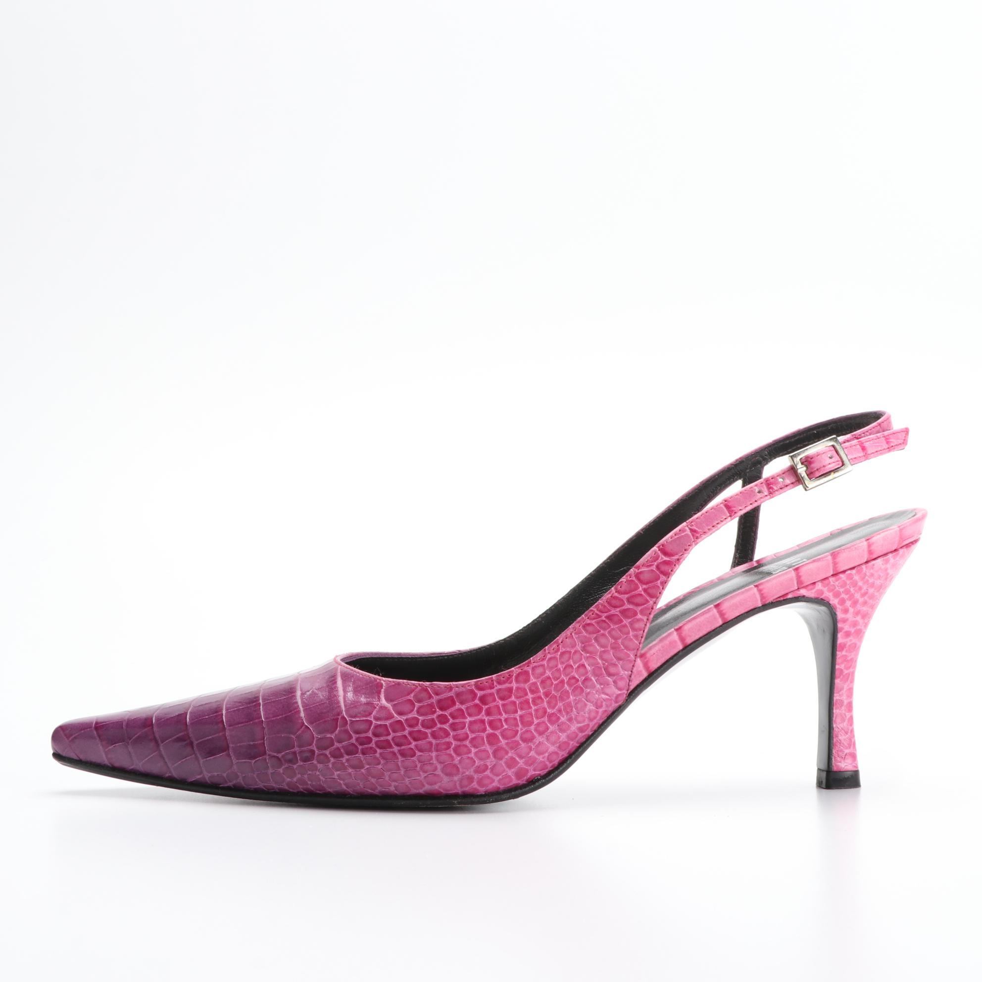 Stuart Weitzman Mules and Slingback Pumps in Leather with Box