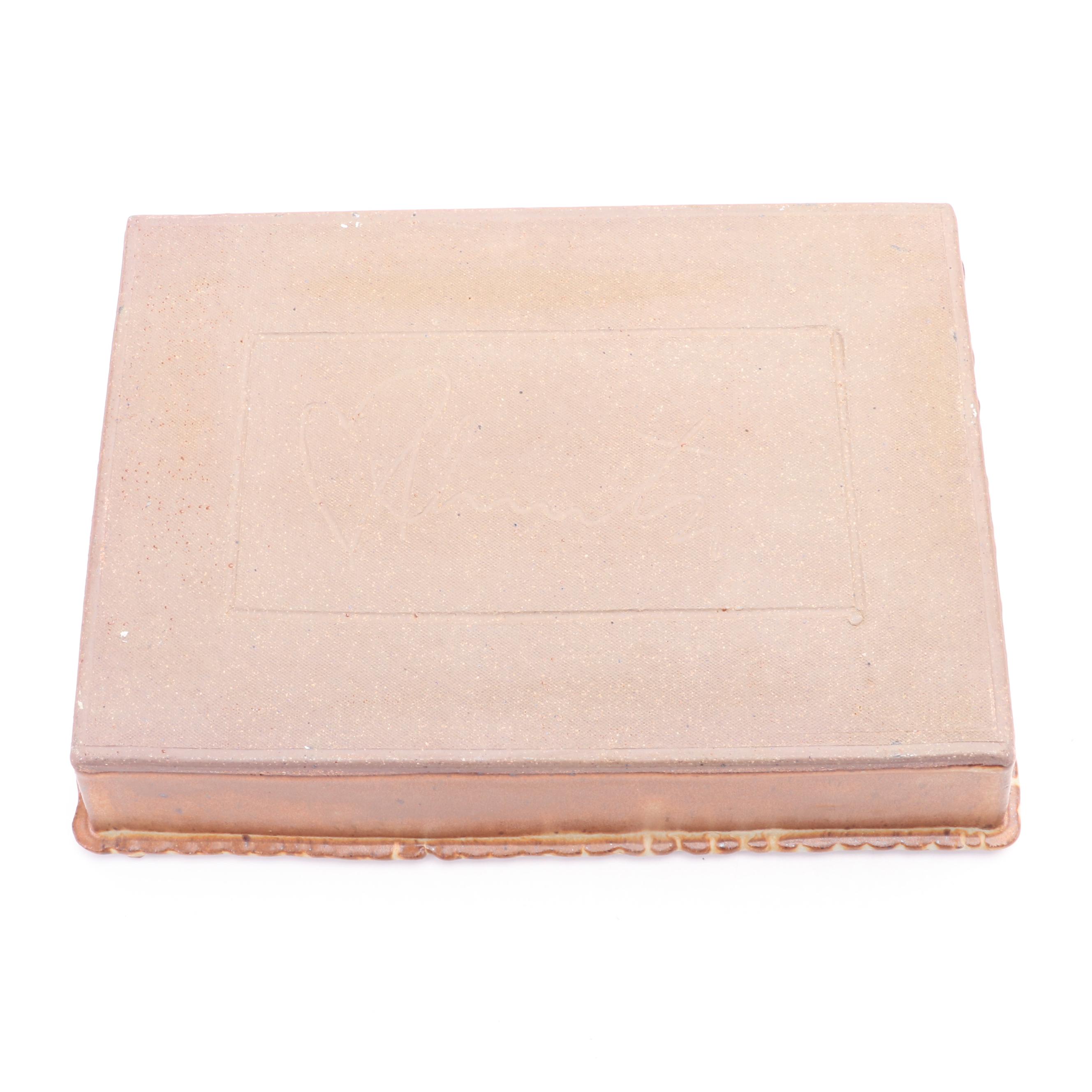 Artist Signed Studio Pottery Ceramic Bowl and Tray