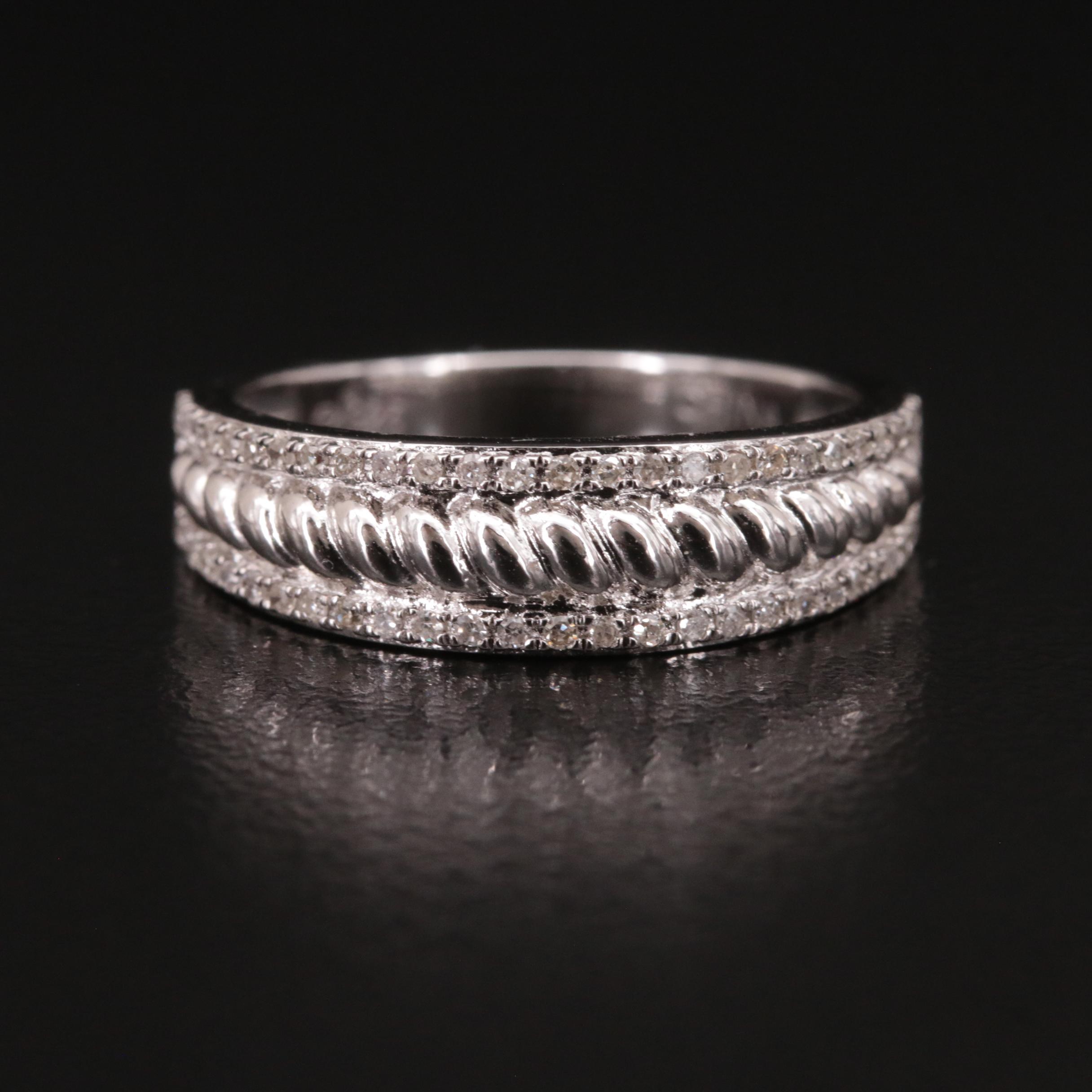 Sterling Diamond Band