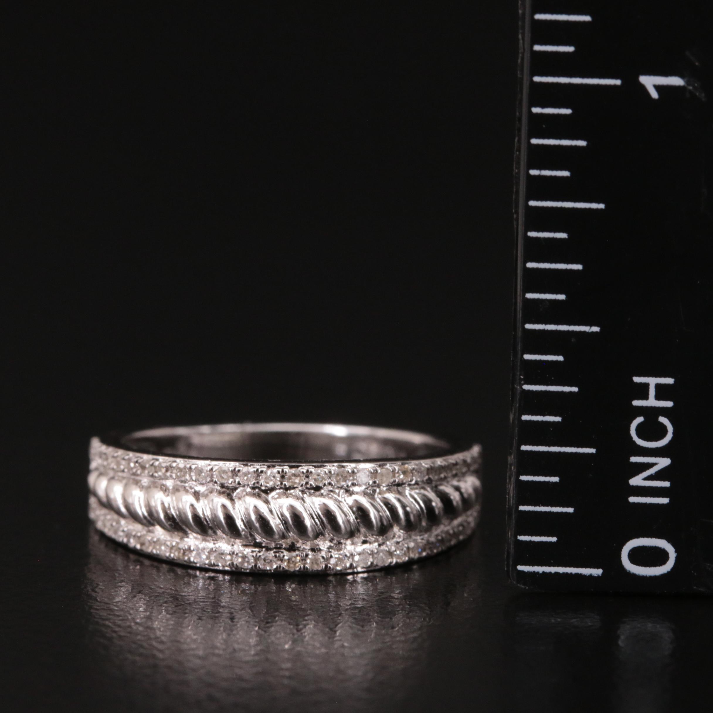 Sterling Diamond Band