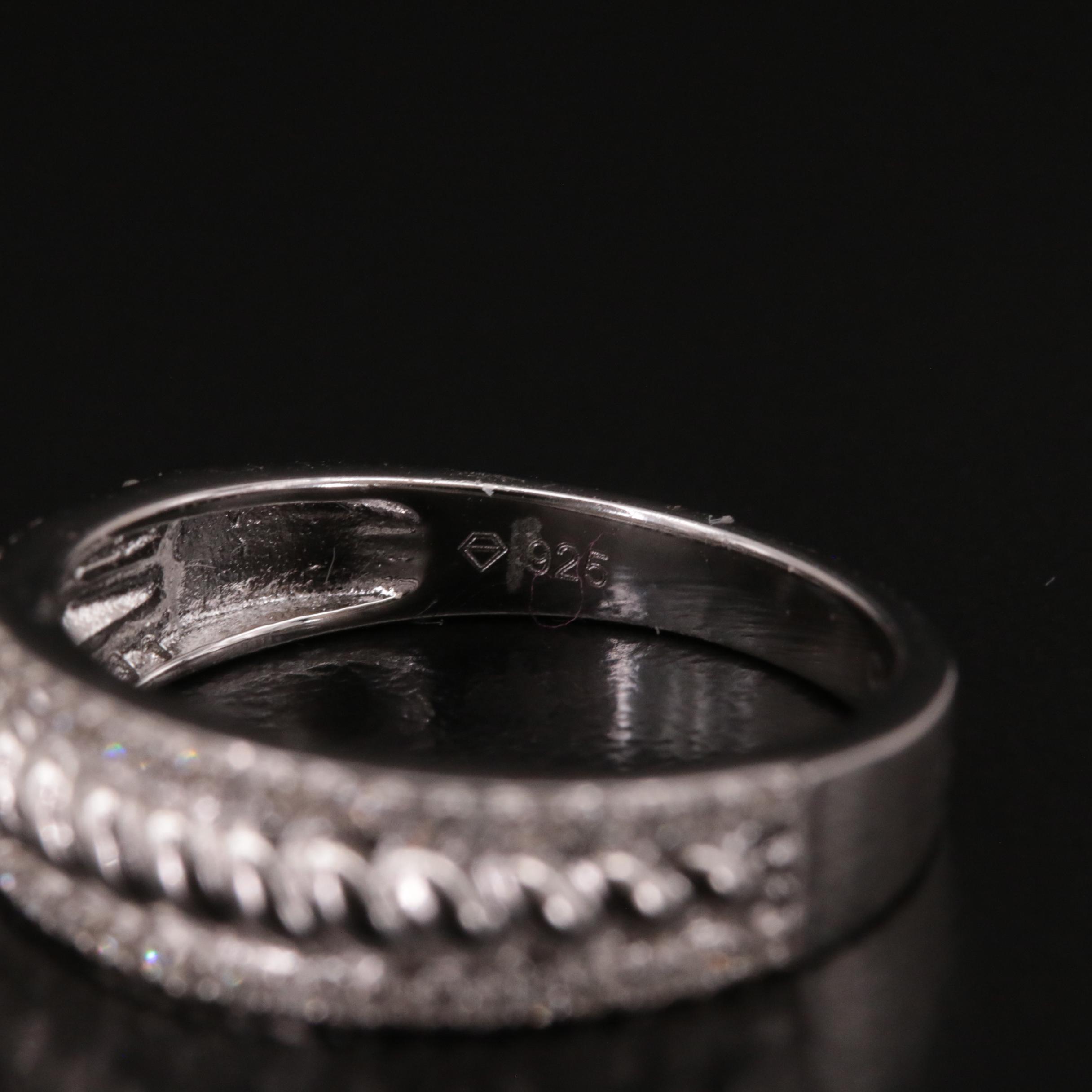 Sterling Diamond Band