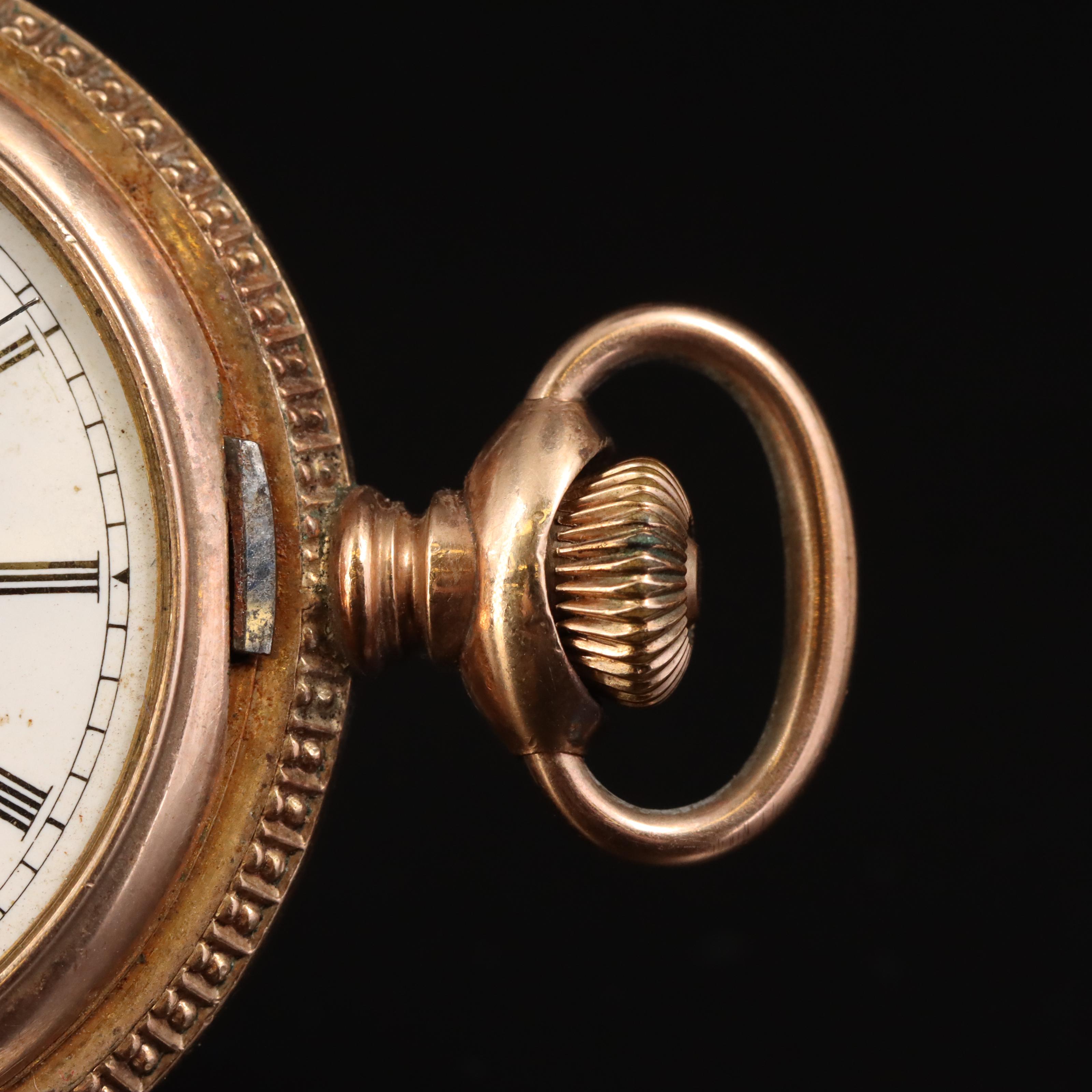 1898 Elgin Gold-Filled Hunting Case Pocket Watch