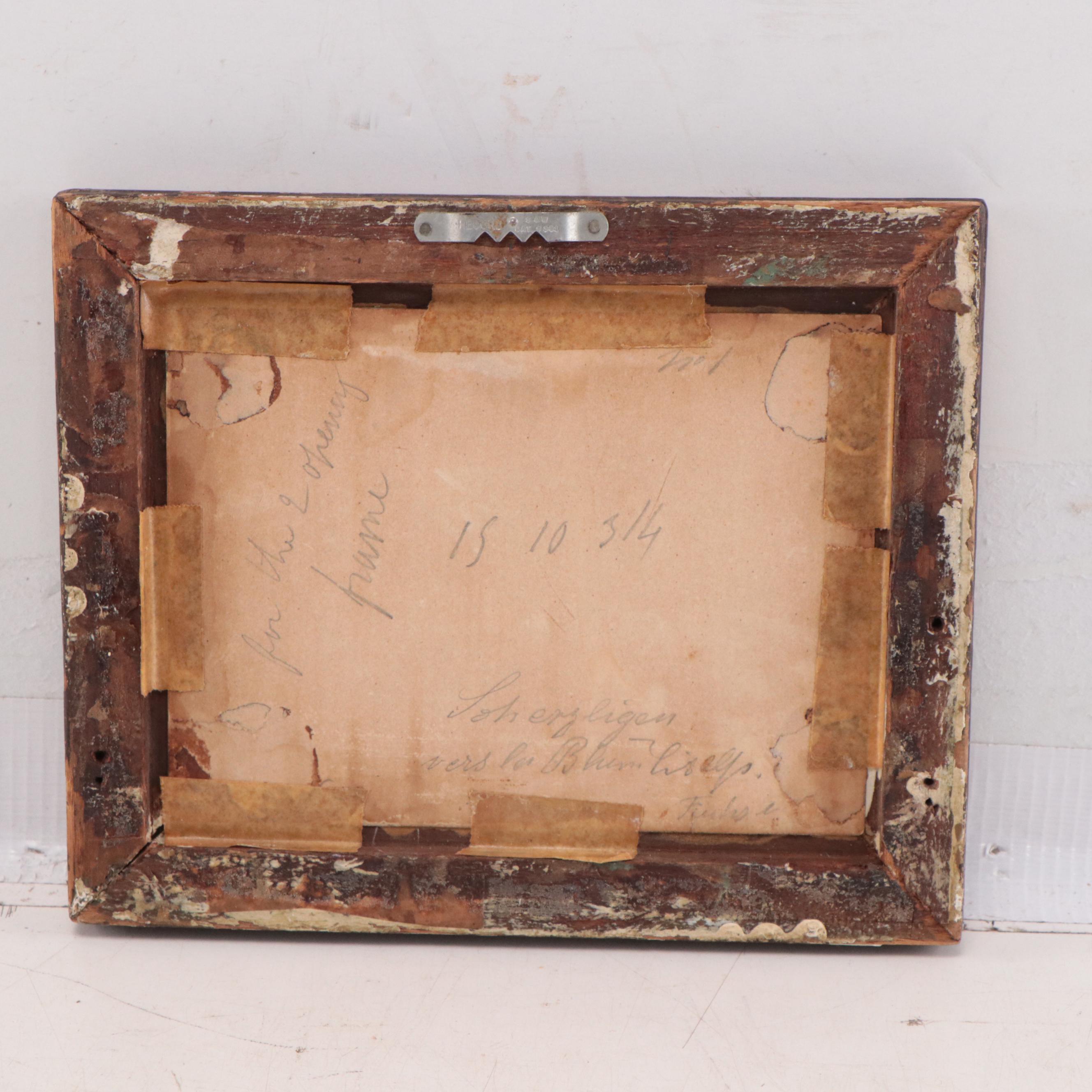 Swiss Lake Landscape Oil Painting, 19th Century