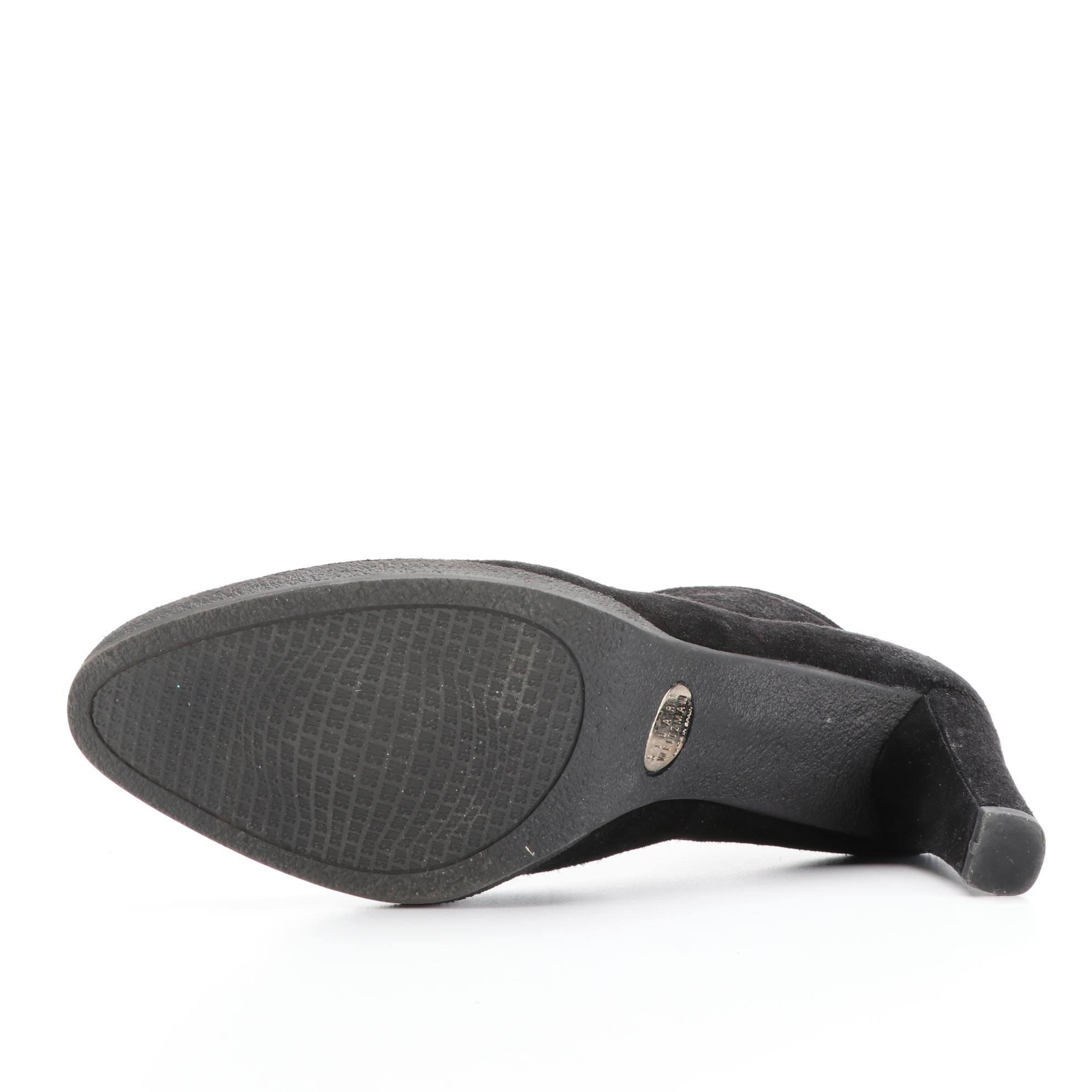 Stuart Weitzman Suede Booties and Nine West High Life Caged Sandals