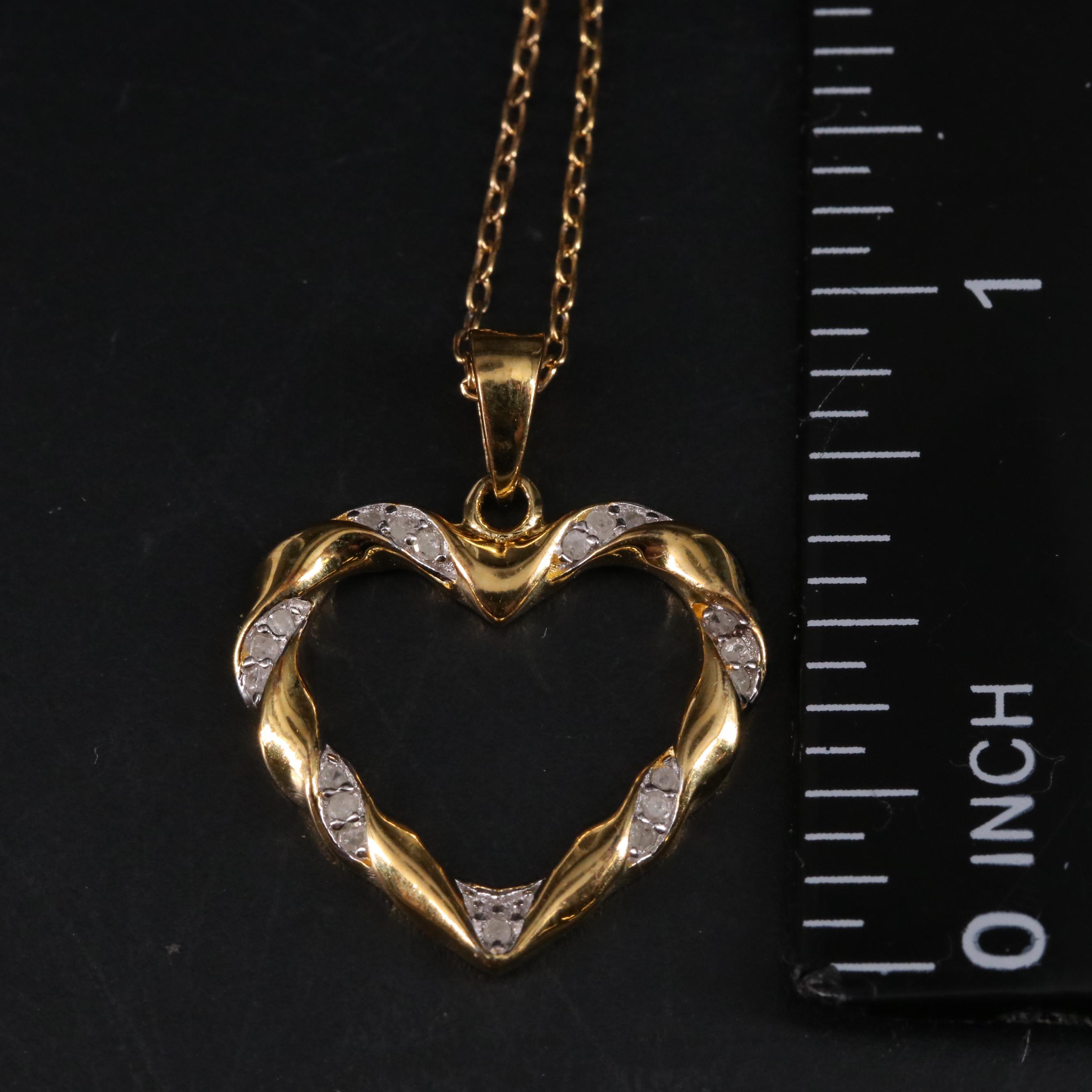 Sterling Heart Pendant Necklace