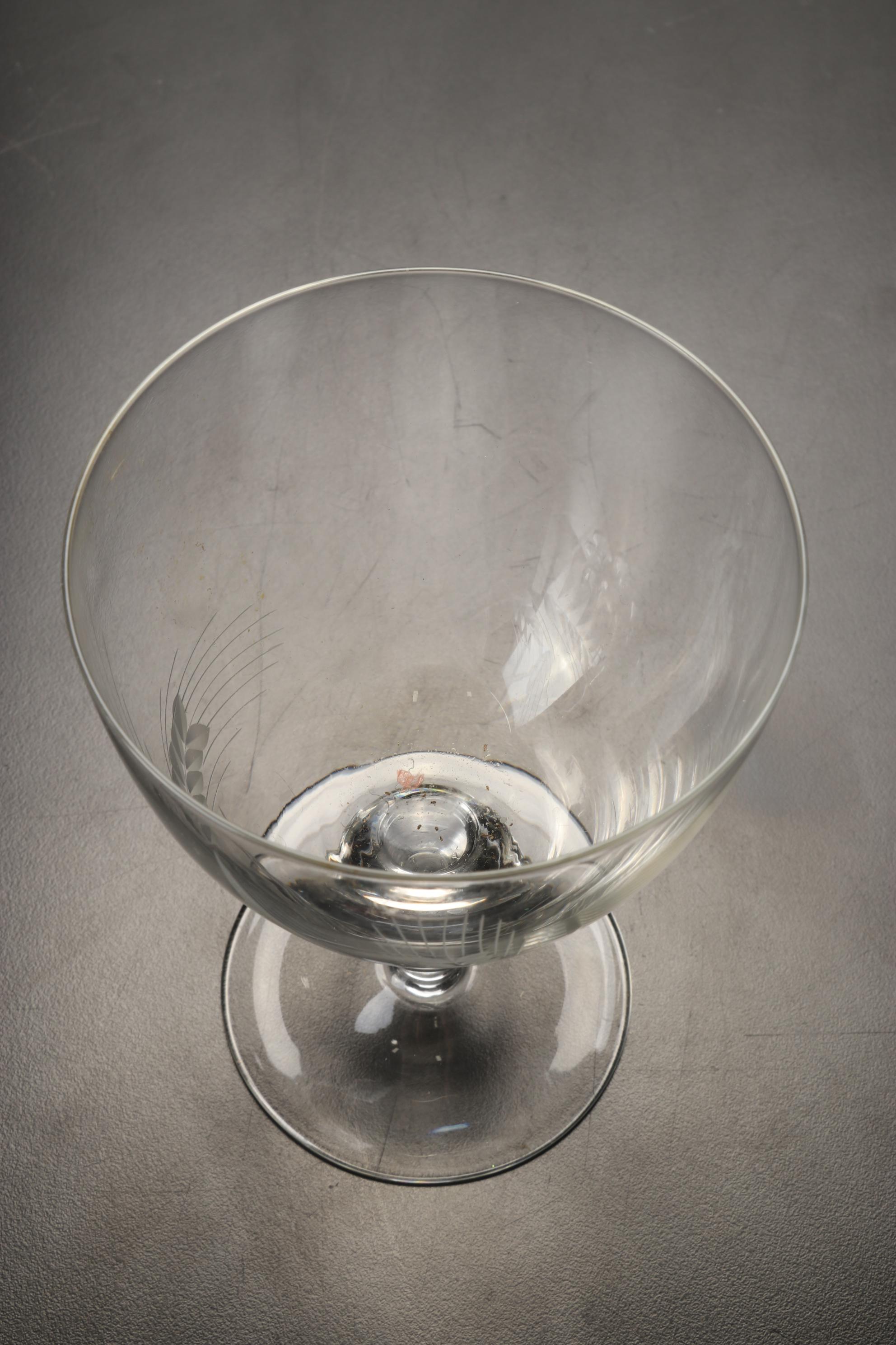 Fostoria "Wheat" & "Holly" Stemware & Tumblers with Other Table Accessories