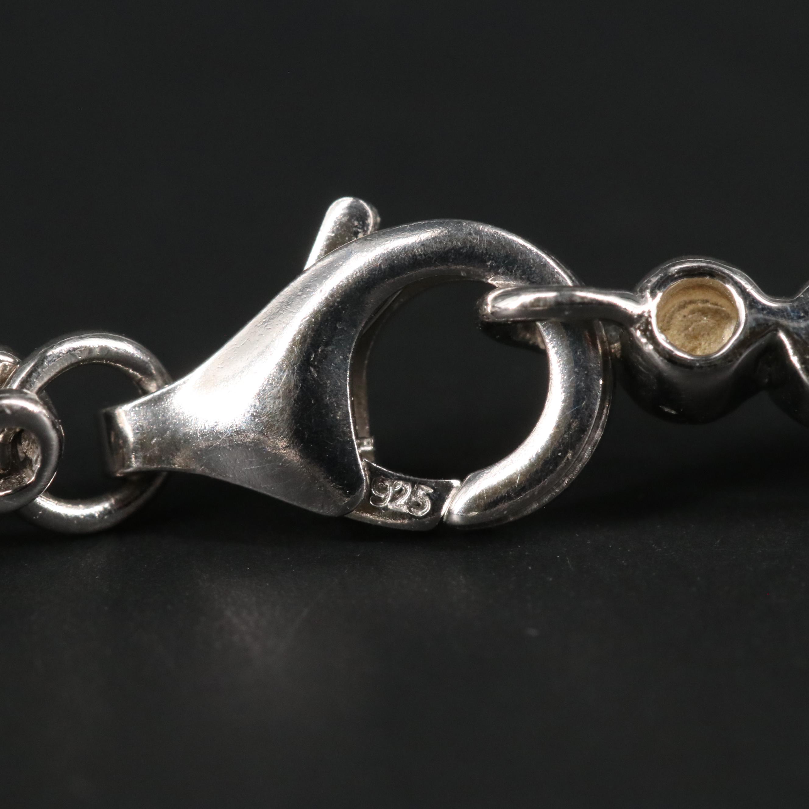 Sterling Silver Topaz Bracelet