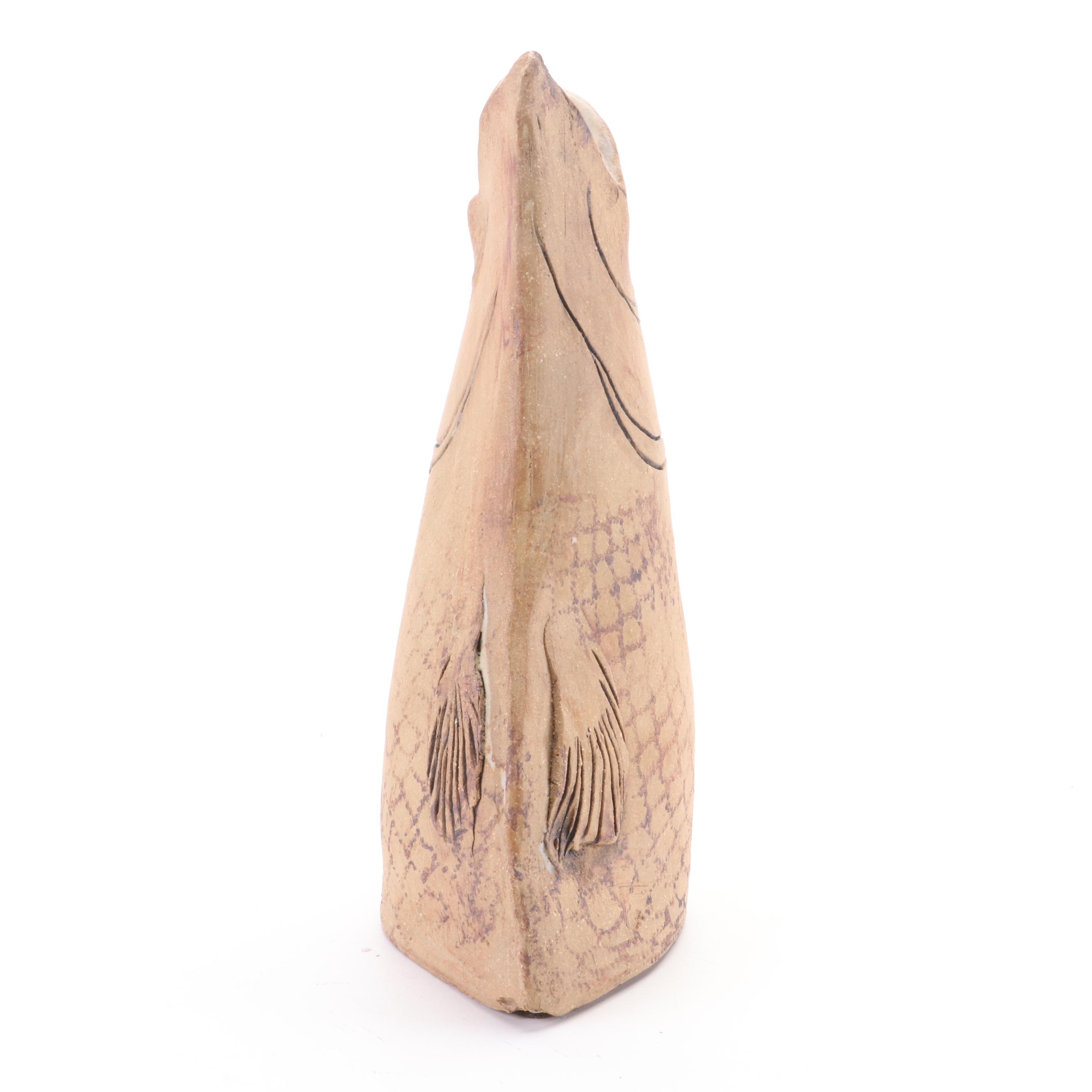 Art Pottery Fish Vase, 2000