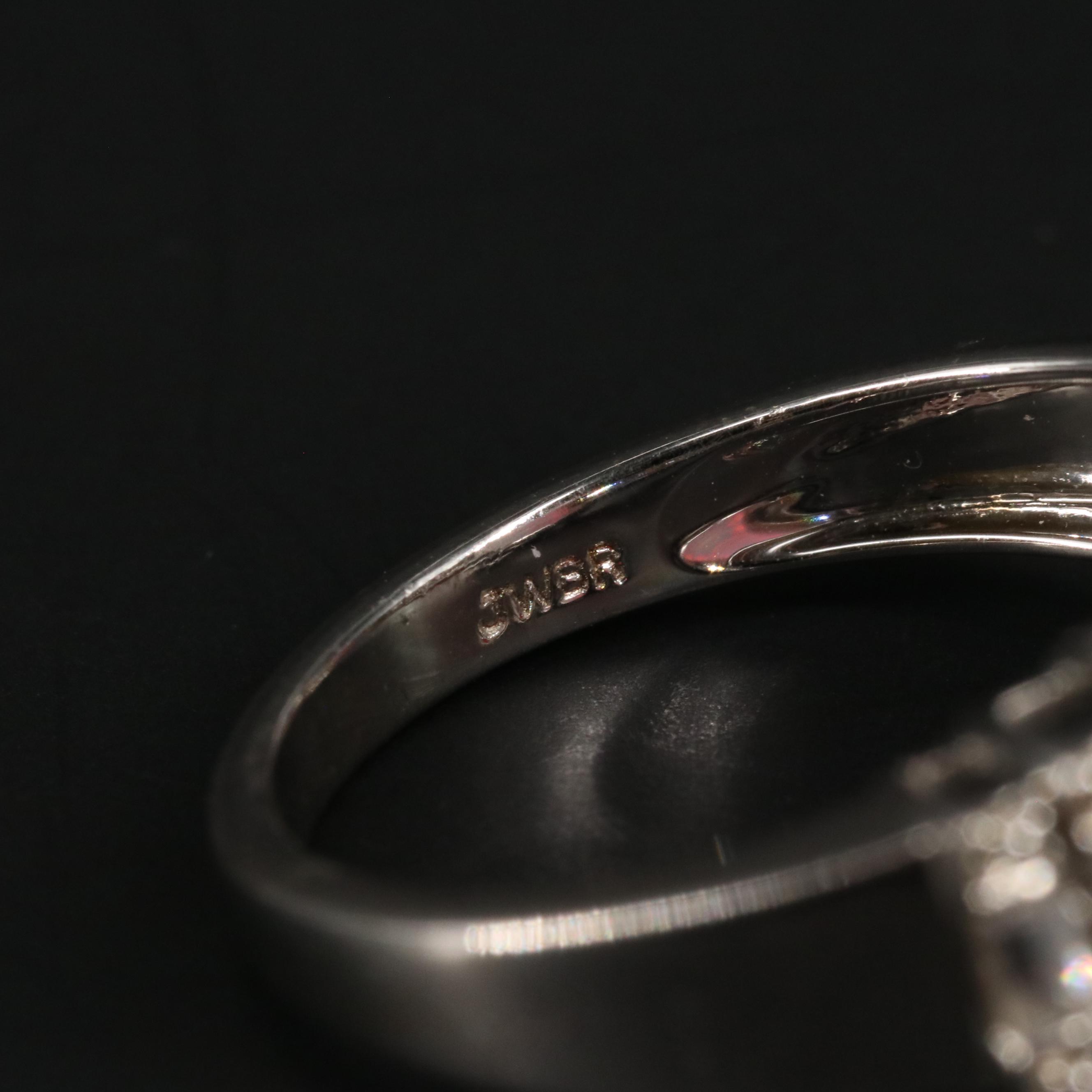 Sterling Silver Opal and Sapphire Ring