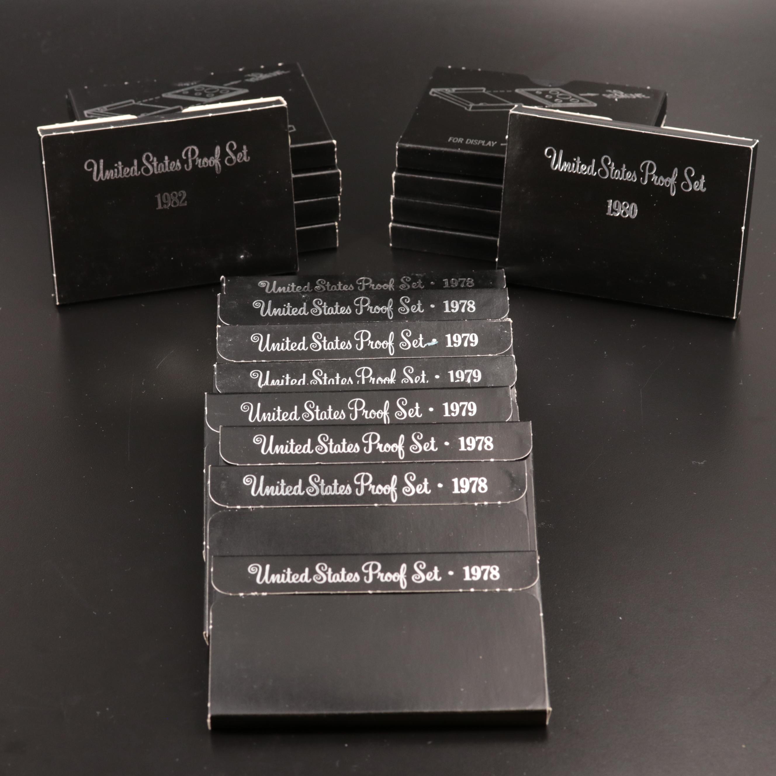 Eighteen U.S. Mint Proof Sets