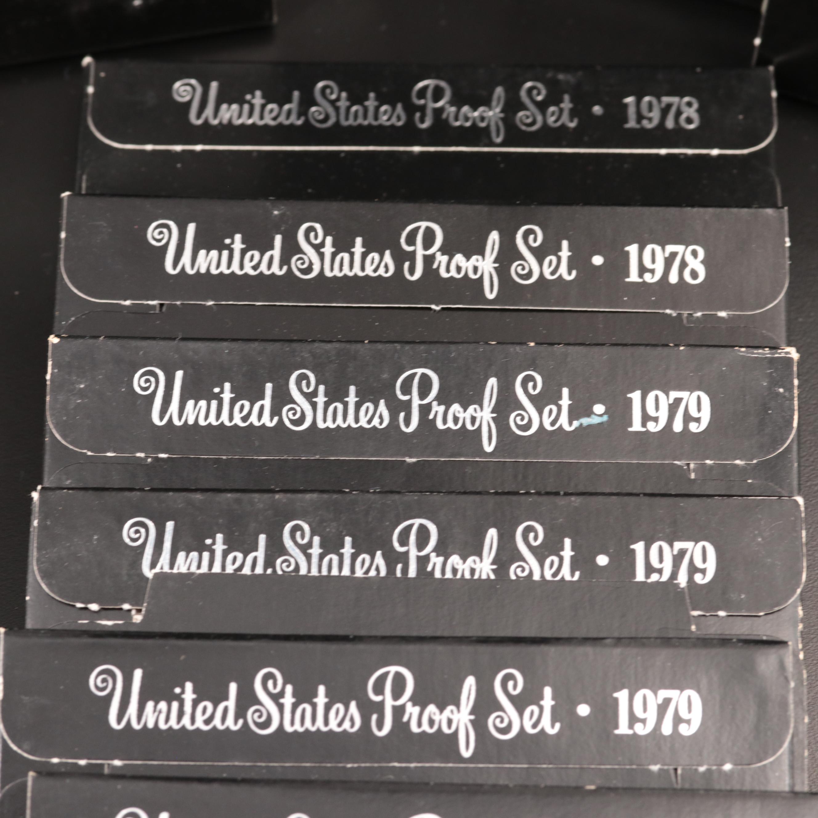Eighteen U.S. Mint Proof Sets