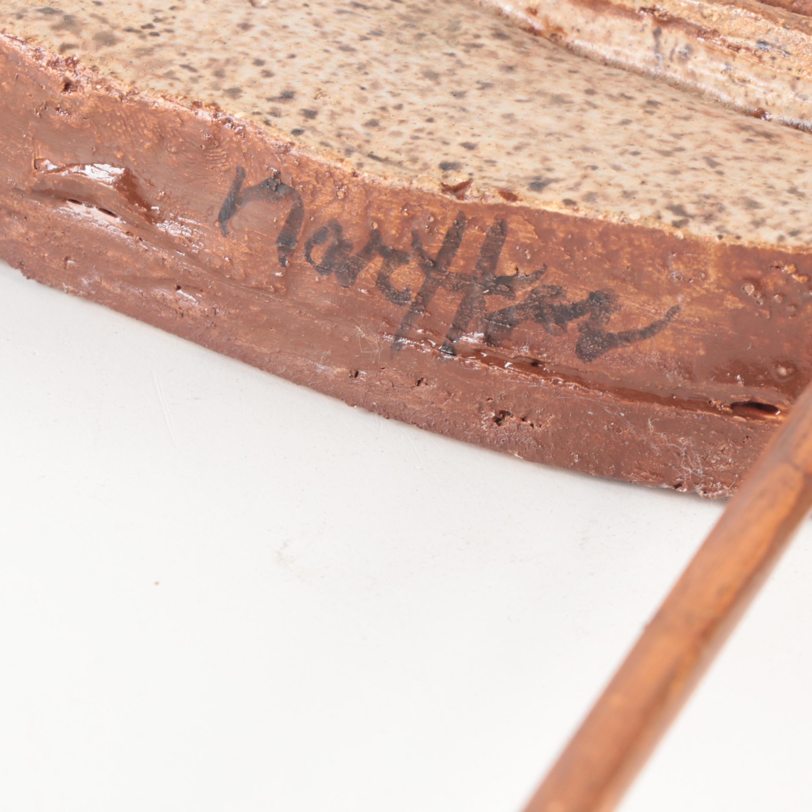 Studio Pottery Hand Built Stoneware Bird Figurines