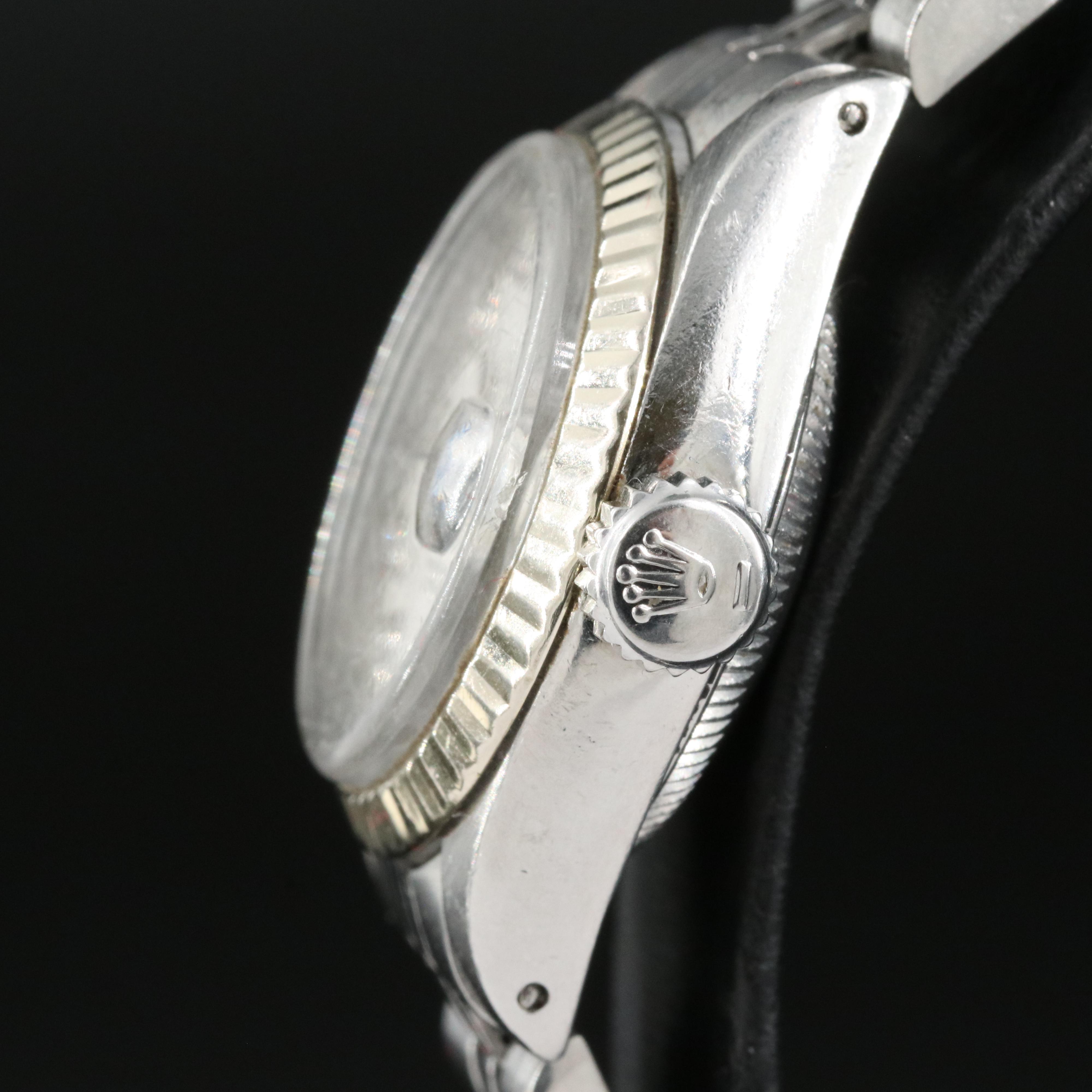 1980 Diamond Dial Rolex Oyster Perpetual Datejust Watch