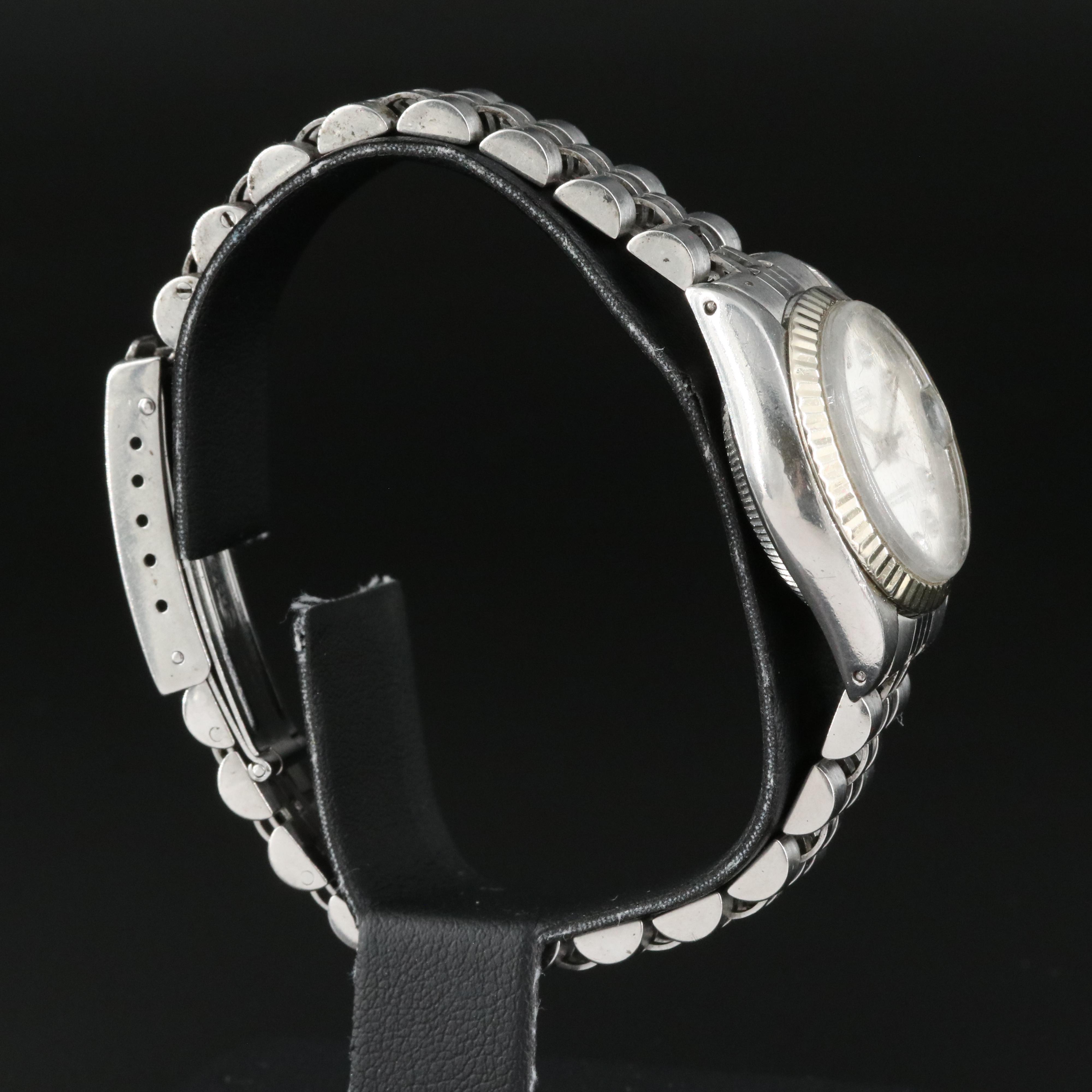 1980 Diamond Dial Rolex Oyster Perpetual Datejust Watch