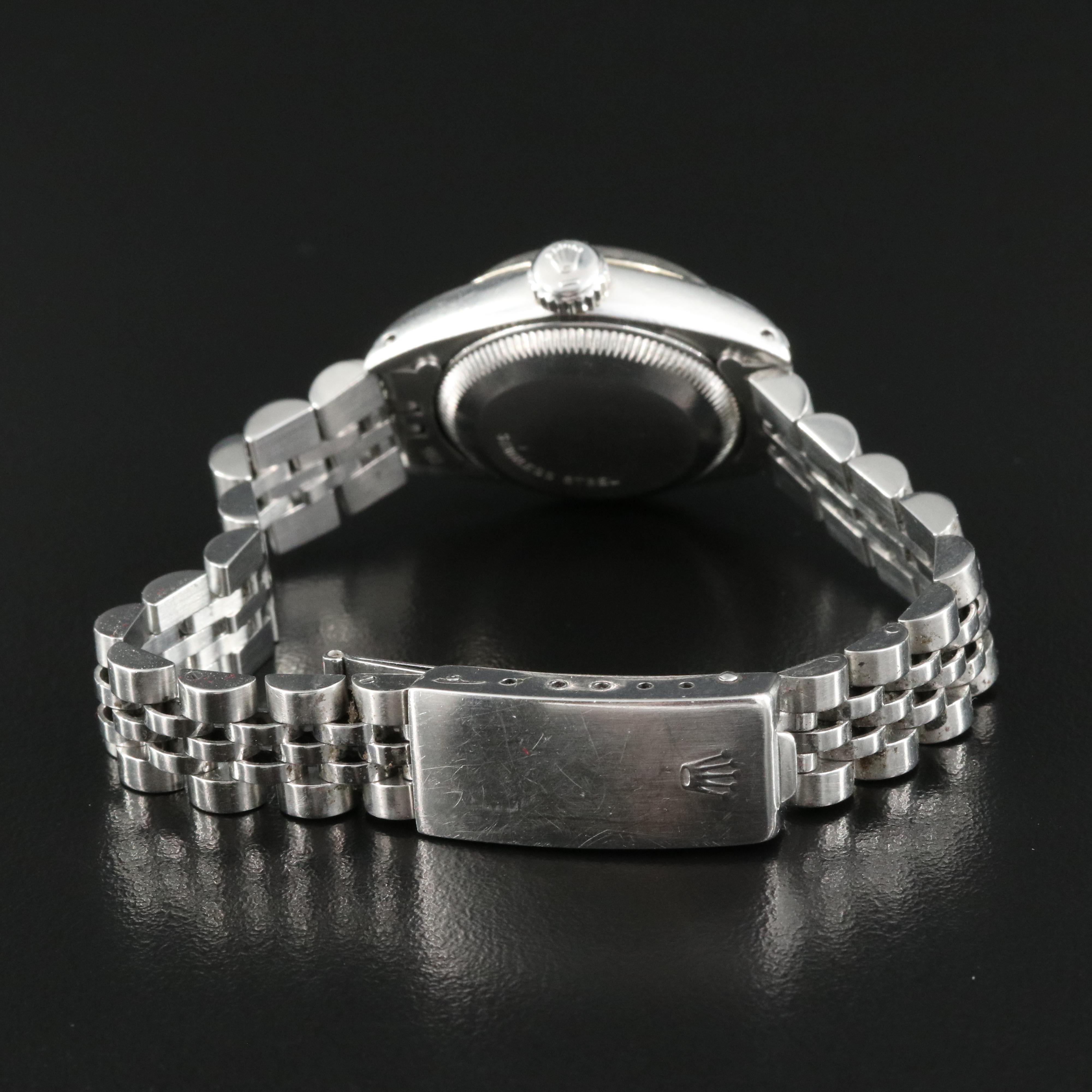 1980 Diamond Dial Rolex Oyster Perpetual Datejust Watch