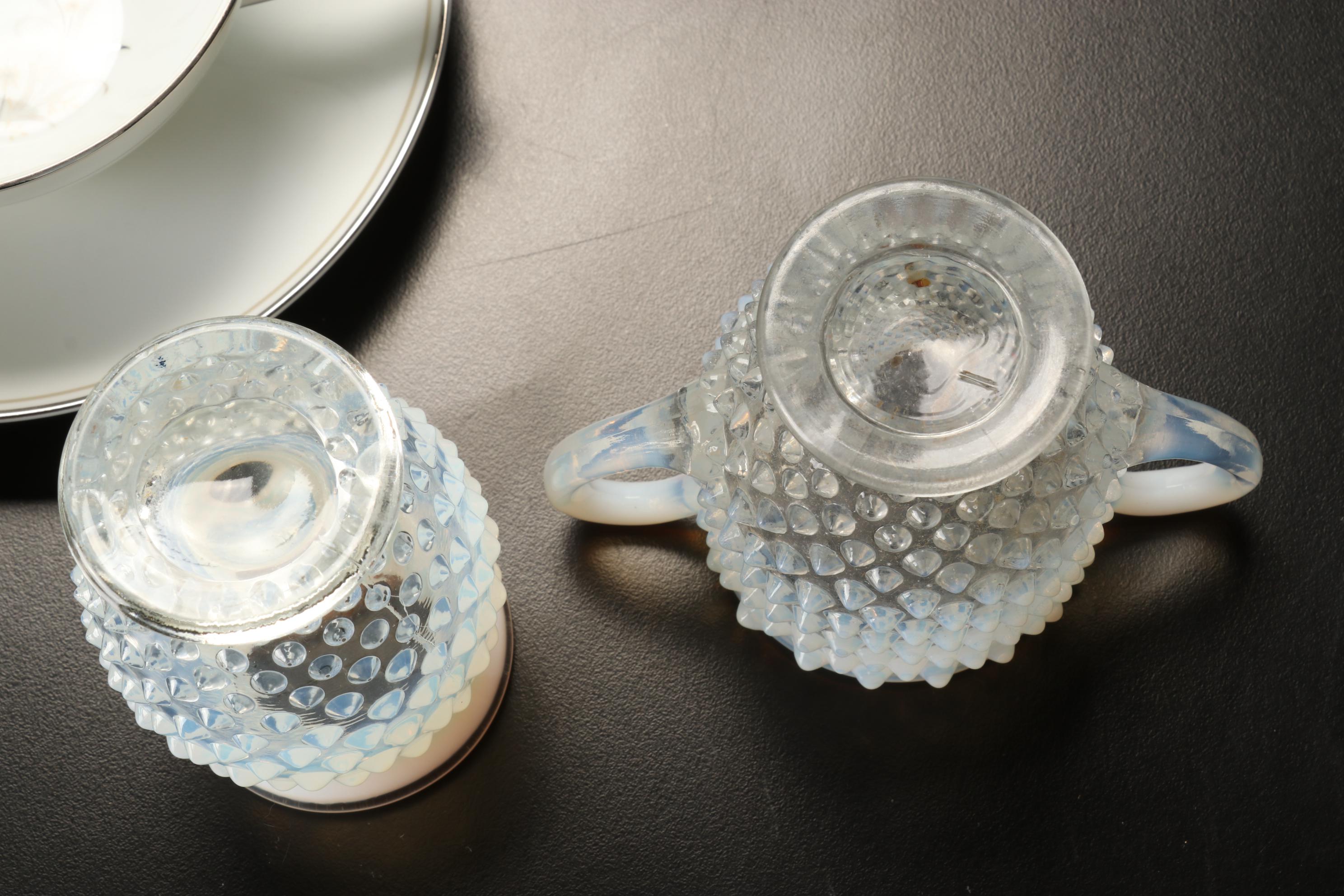 Noritake "Ardis" Dinnerware, Milk Glass Hobnail Bowls, More Table Accessories