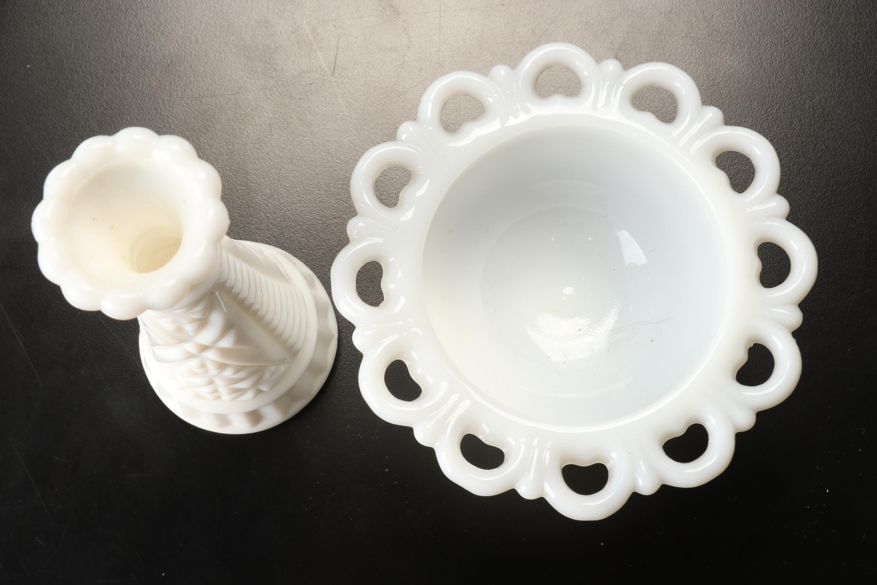 Noritake "Ardis" Dinnerware, Milk Glass Hobnail Bowls, More Table Accessories