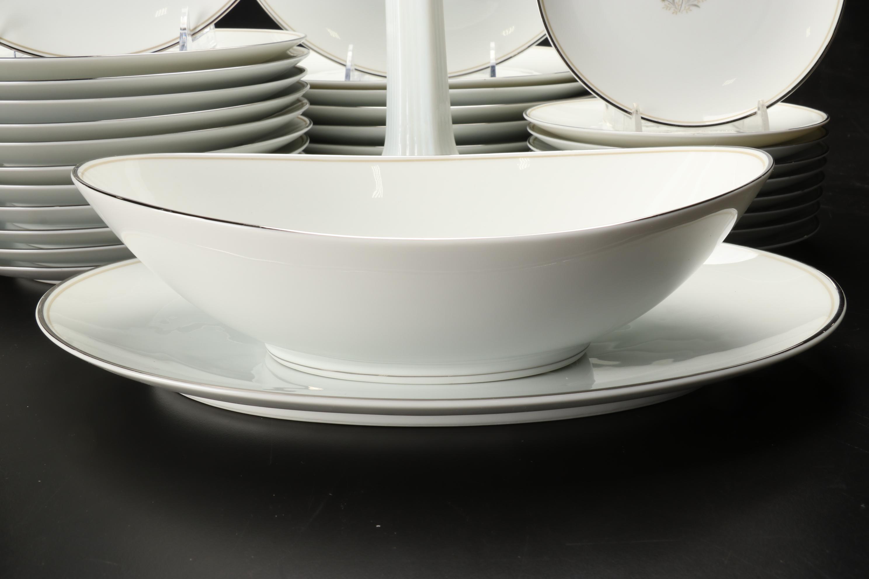 Noritake "Ardis" Dinnerware, Milk Glass Hobnail Bowls, More Table Accessories