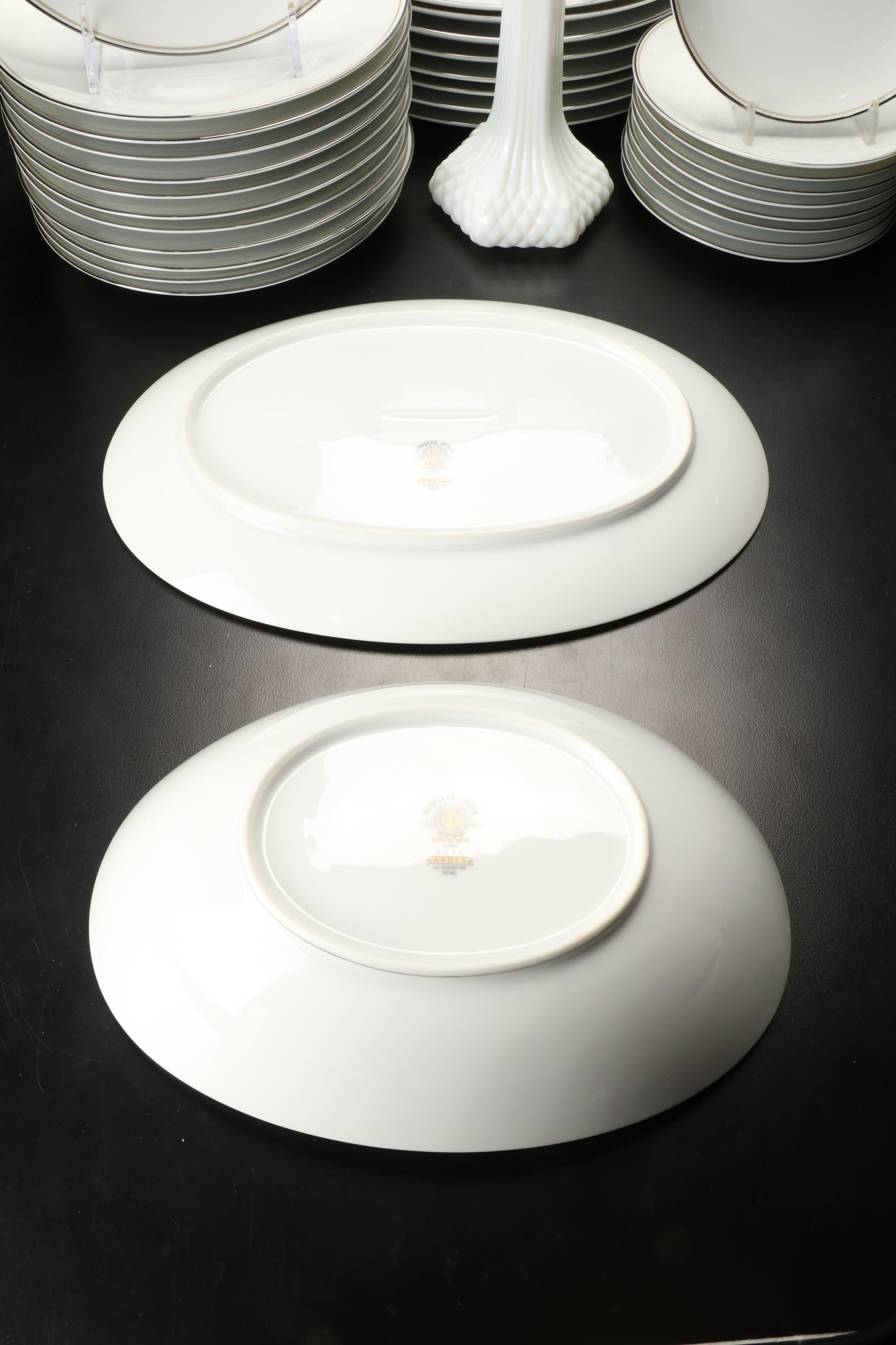 Noritake "Ardis" Dinnerware, Milk Glass Hobnail Bowls, More Table Accessories