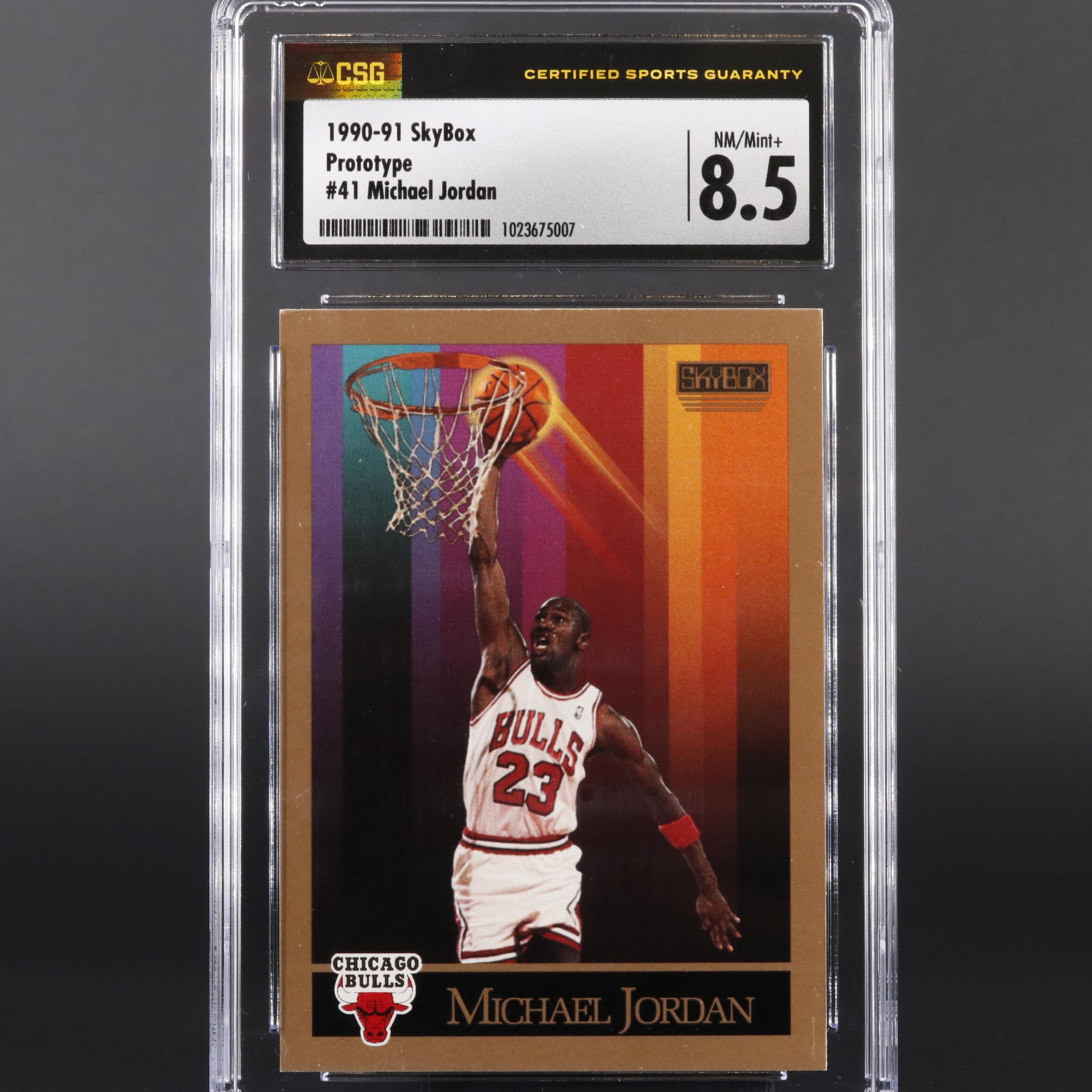 1990 SkyBox Prototype Michael Jordan #41 Graded CSG Mint 8.5 Basketball Card