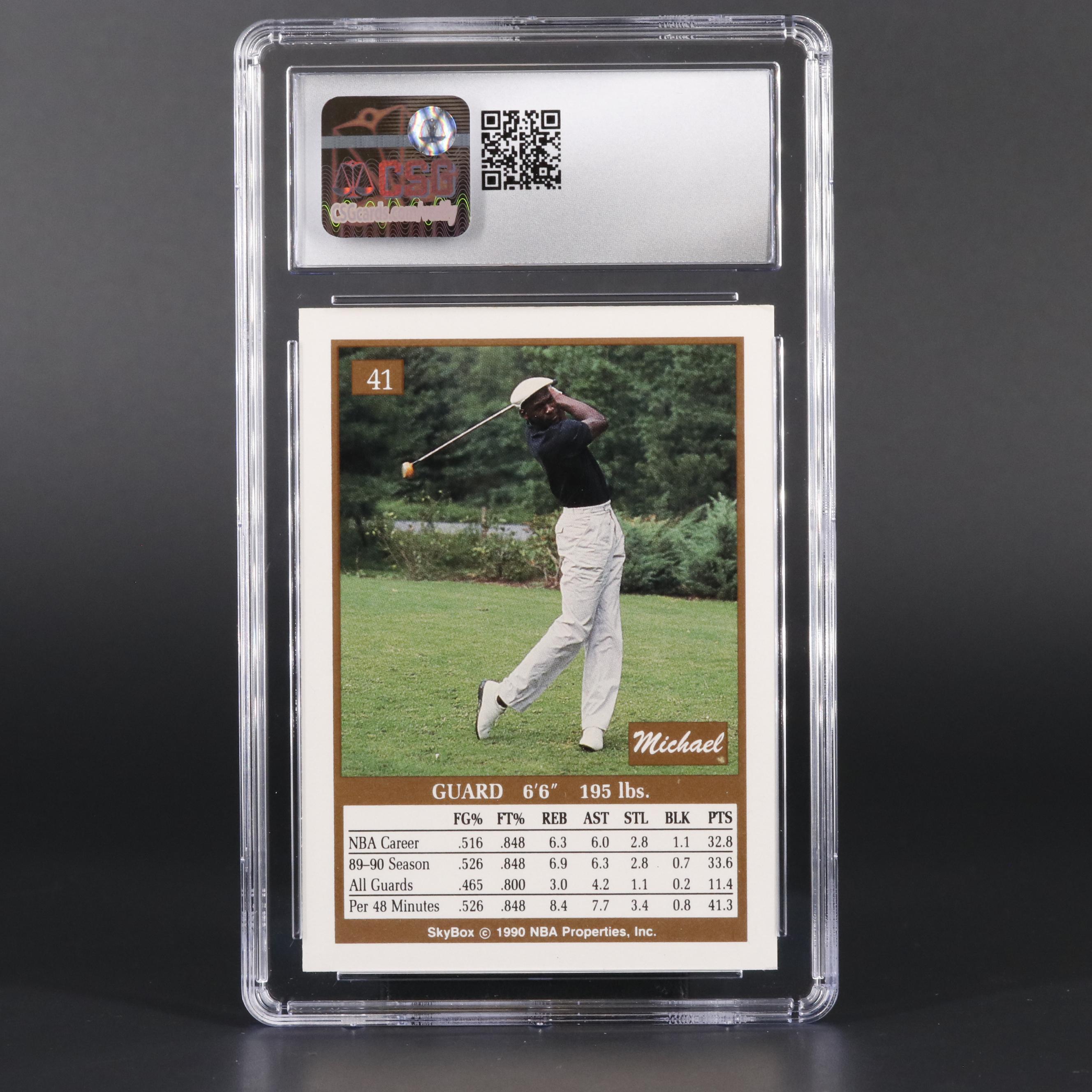 1990 SkyBox Prototype Michael Jordan #41 Graded CSG Mint 8.5 Basketball Card