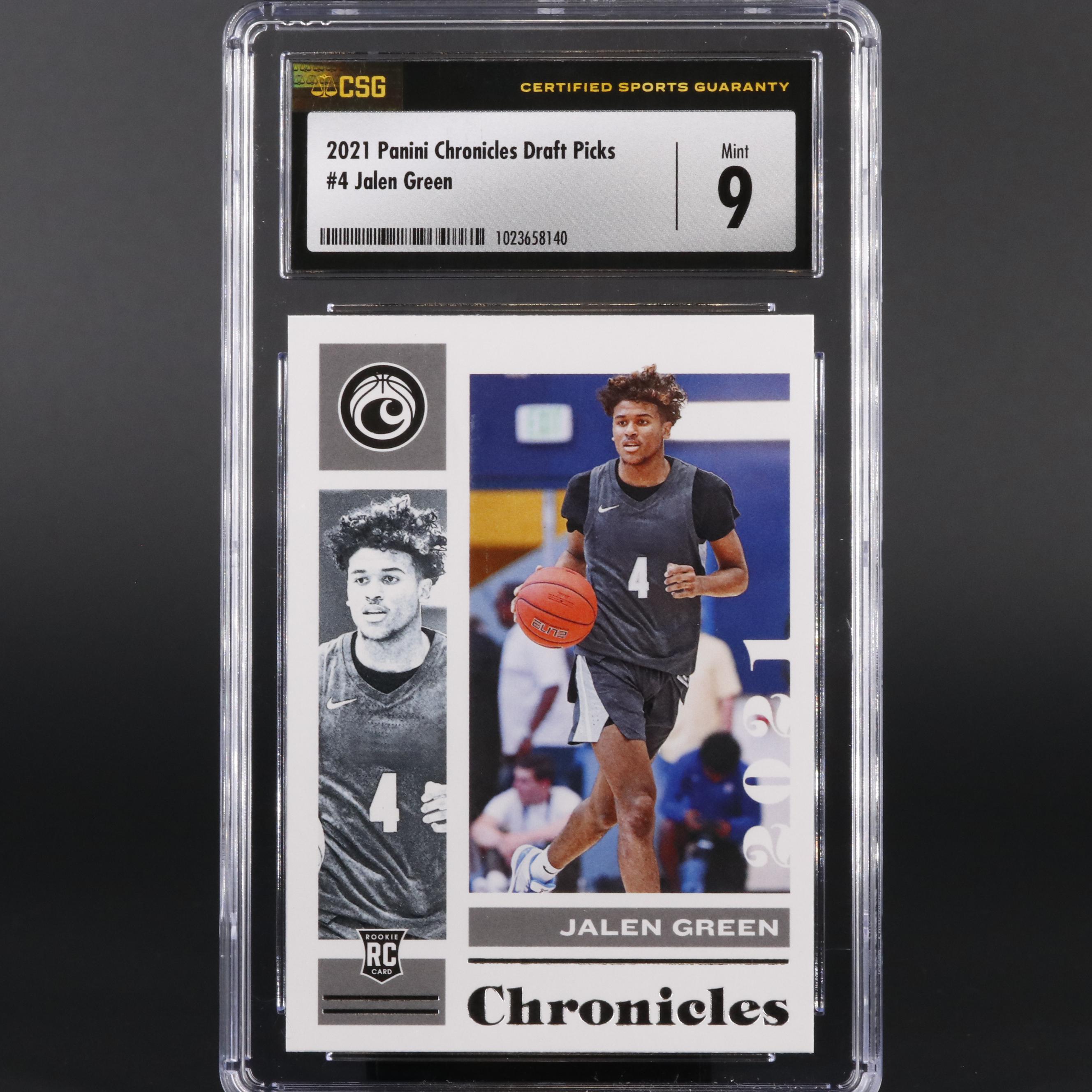 2021 Panini Chronicles Draft Picks Jalen Green #4 CSG Mint 9 Basketball Card