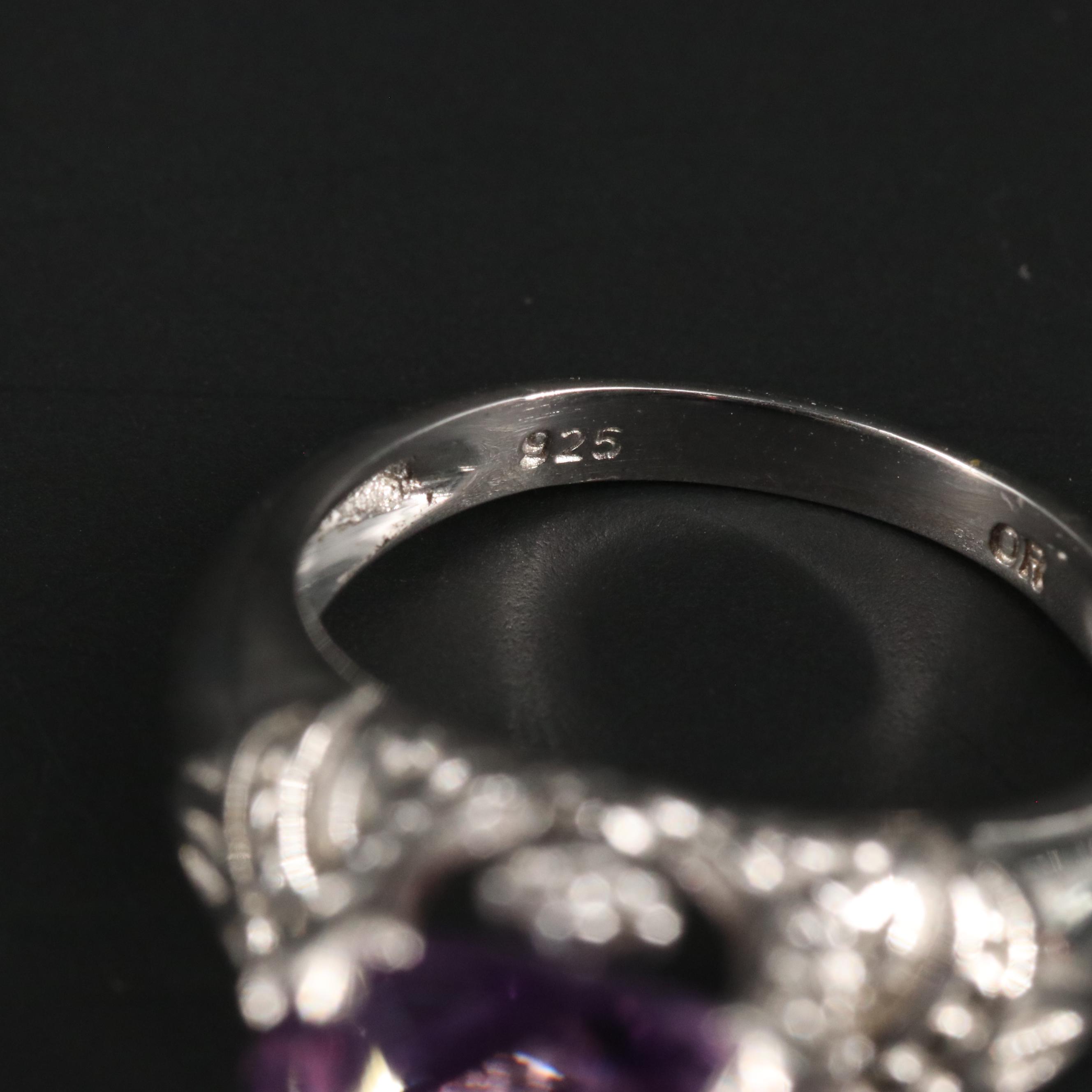 Sterling Silver Gemstone Ring