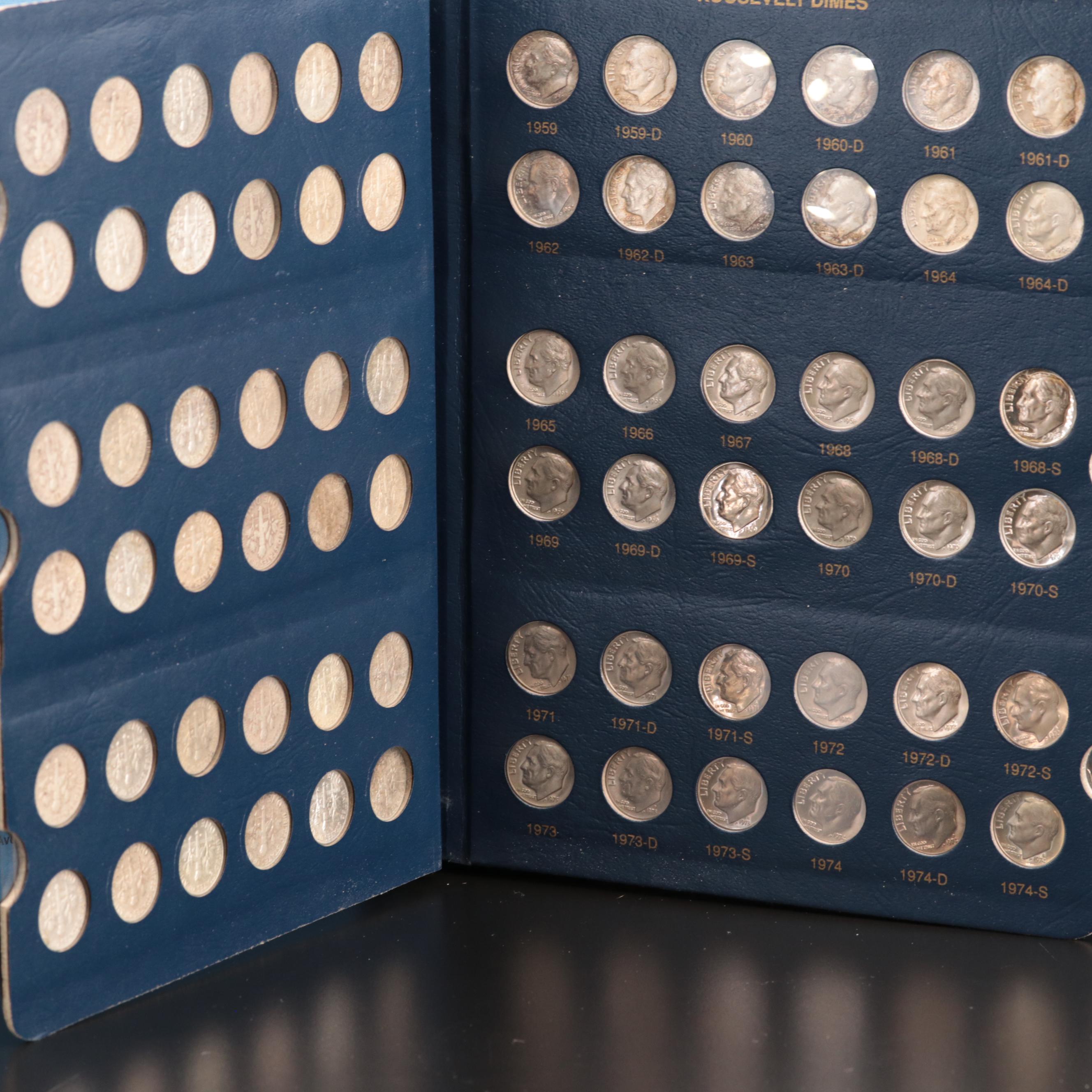 Collection of Roosevelt Dimes 1946-2017 Complete