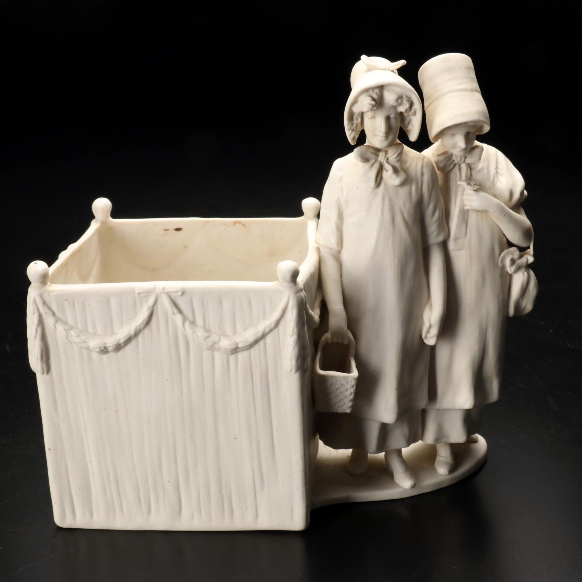 Amphora Austria Ceramic Planter, Late 19th/ Early 20th Century