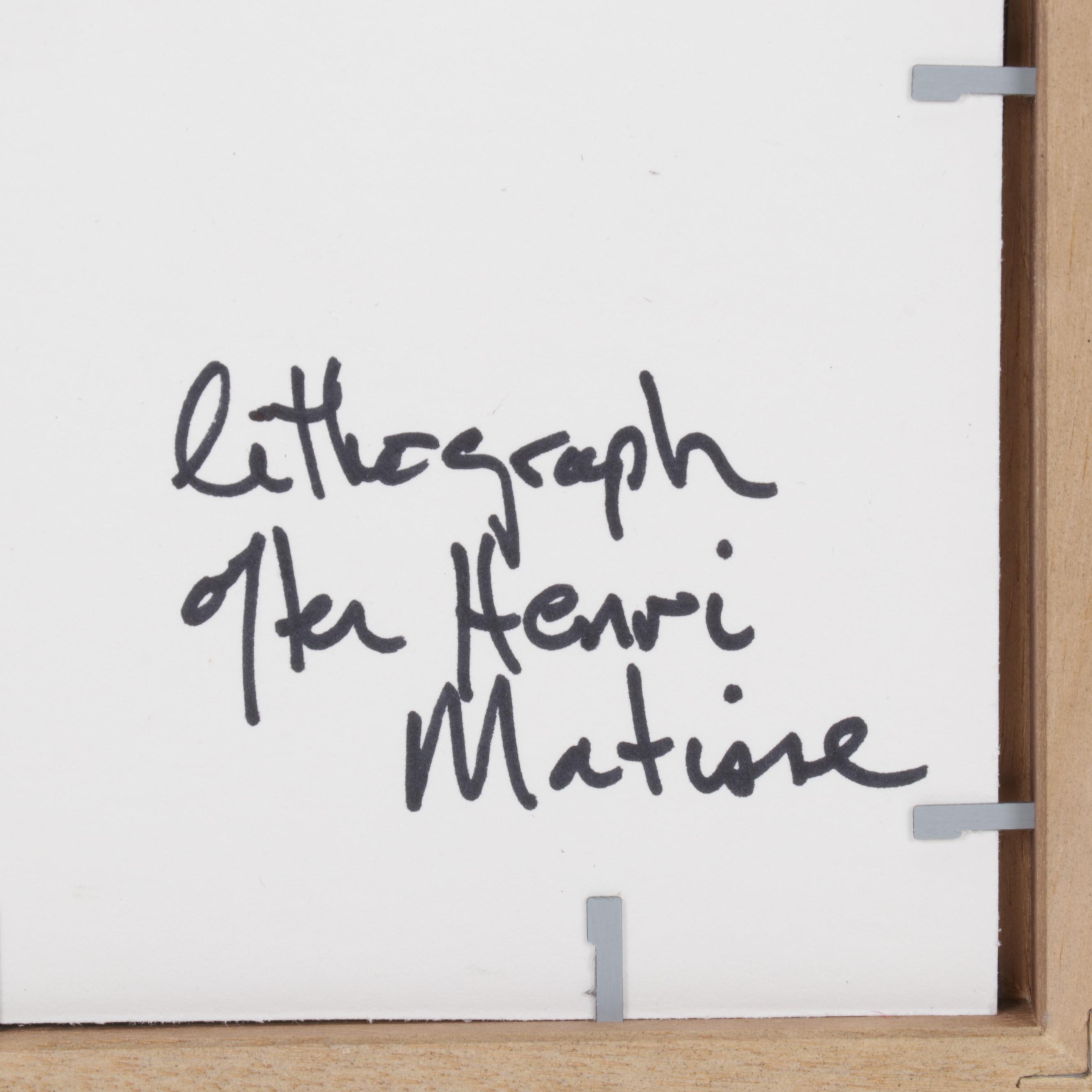 Lithograph After Henri Matisse From "Cantique des Cantiques," Circa 1962