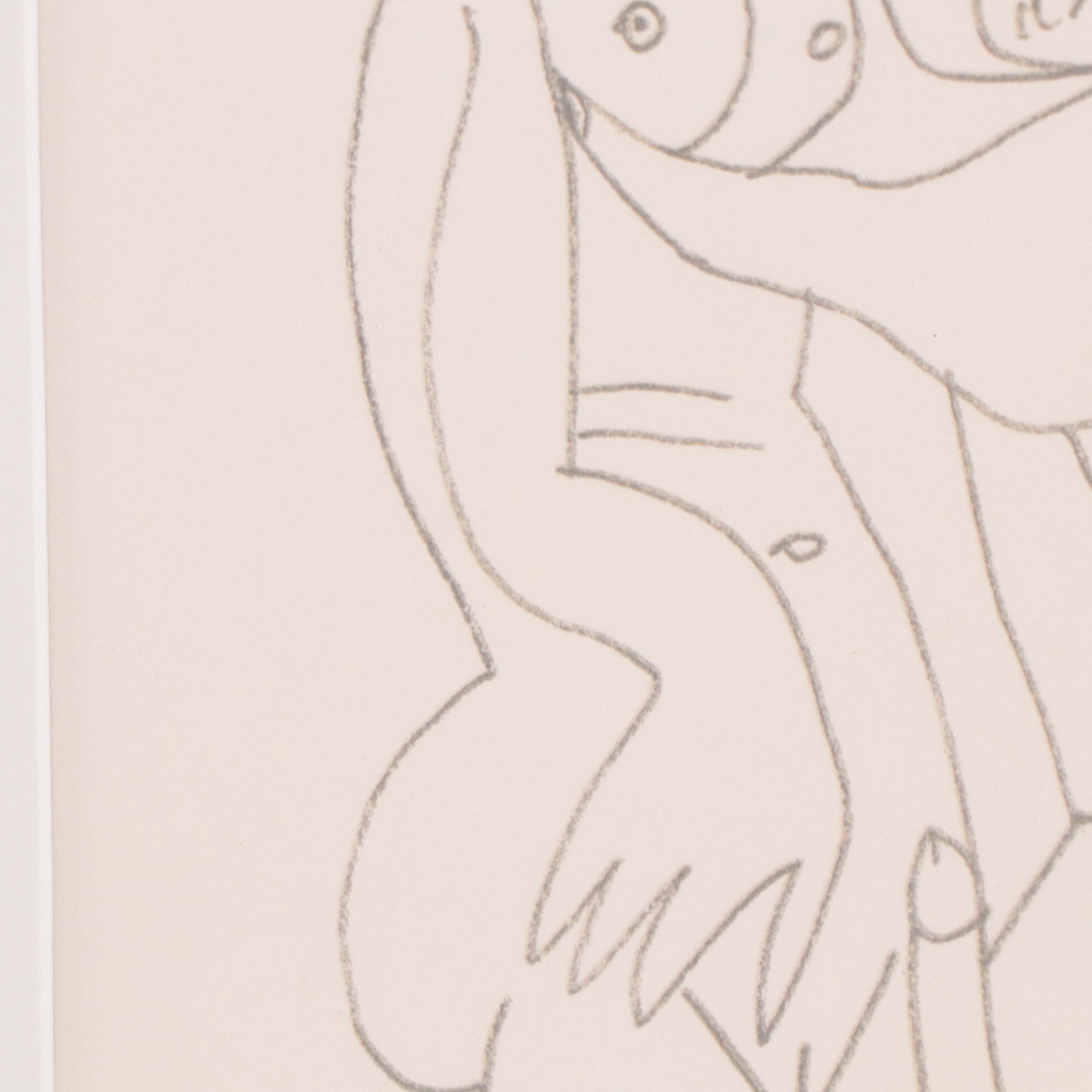 Pablo Picasso Lithograph from "Le Goût du Bonheur," 1970