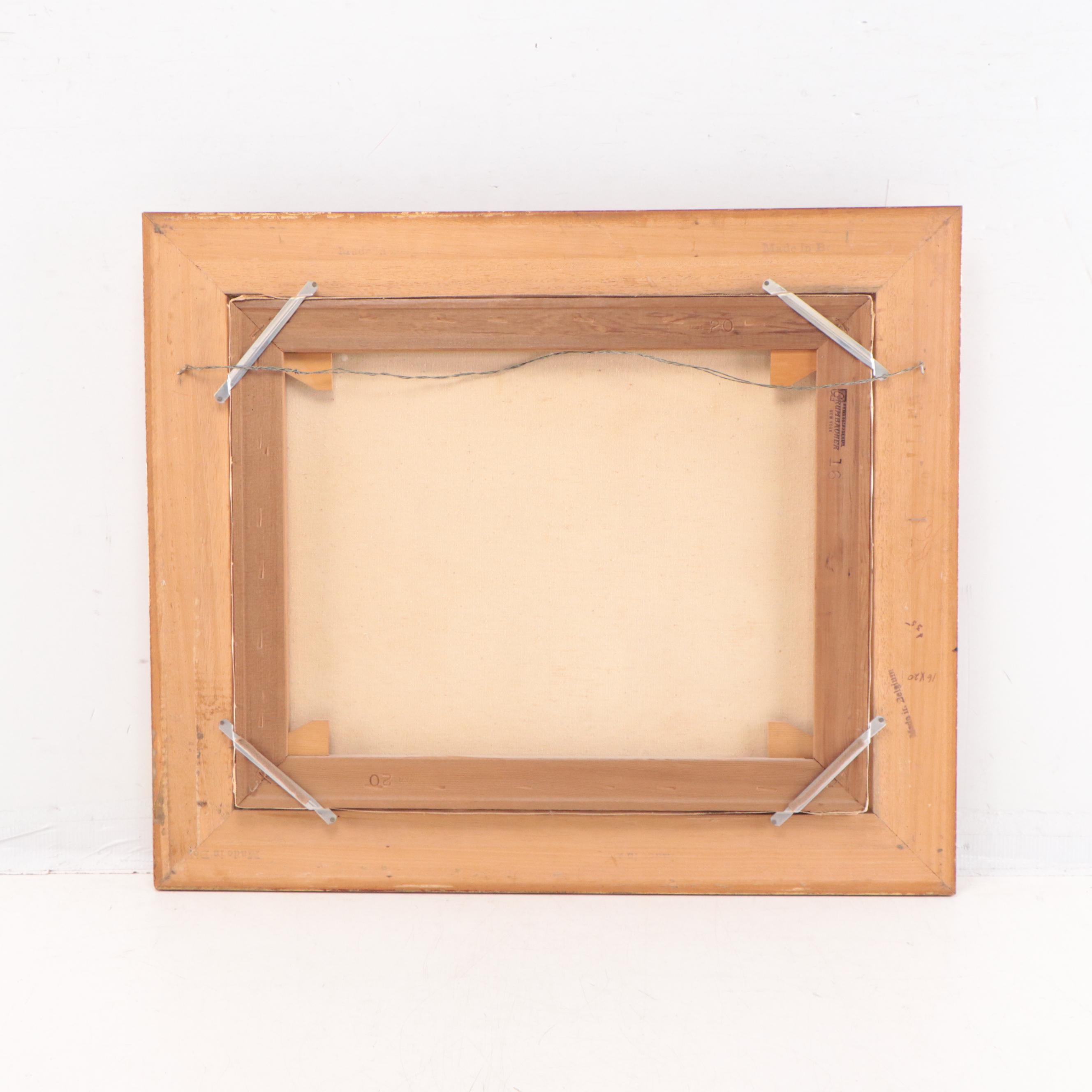 Sharon Collins Reynolds Still Life Oil Painting of Apples, Late 20th Century