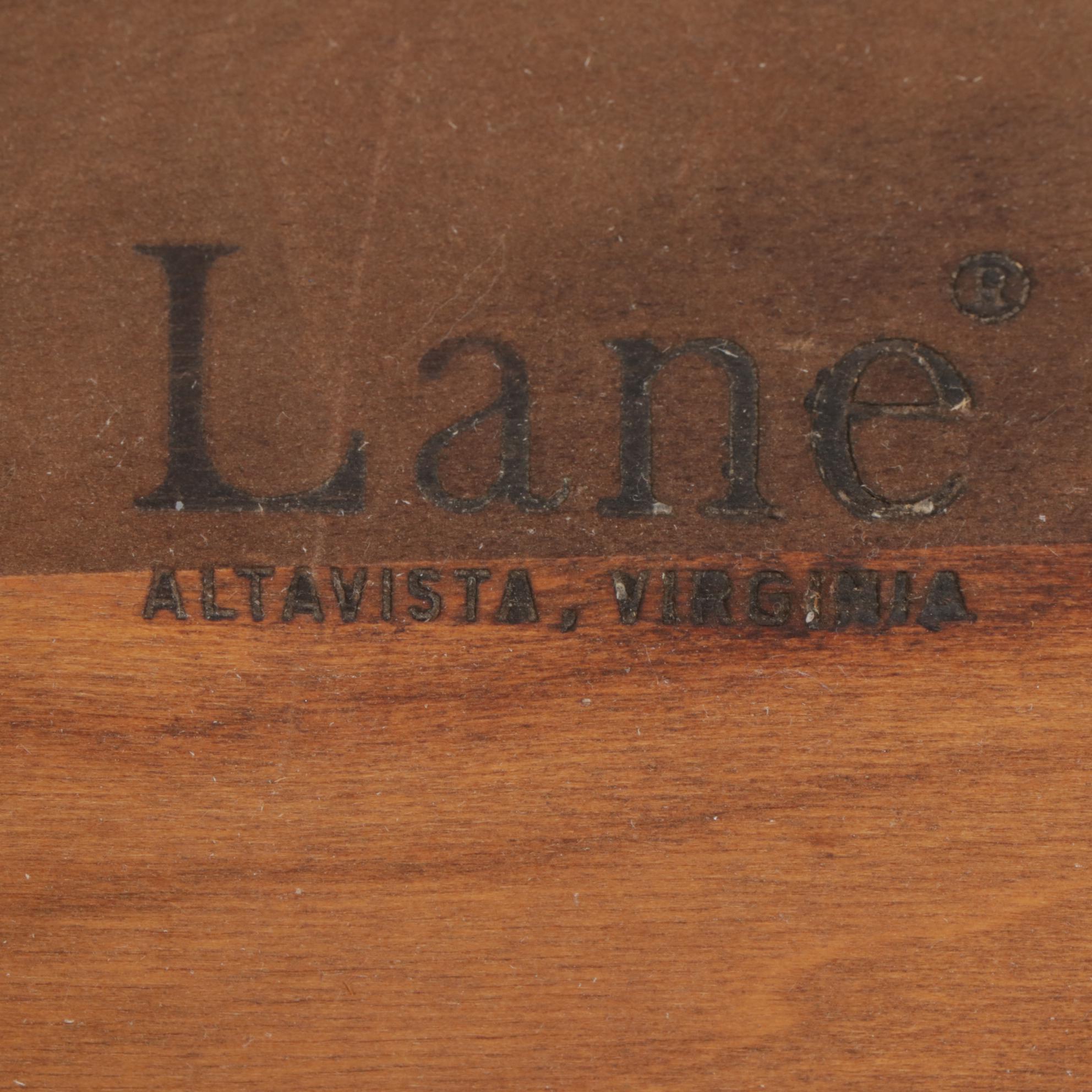 Lane Mid Century Modern Walnut Two-Tier Side Table, 1960s