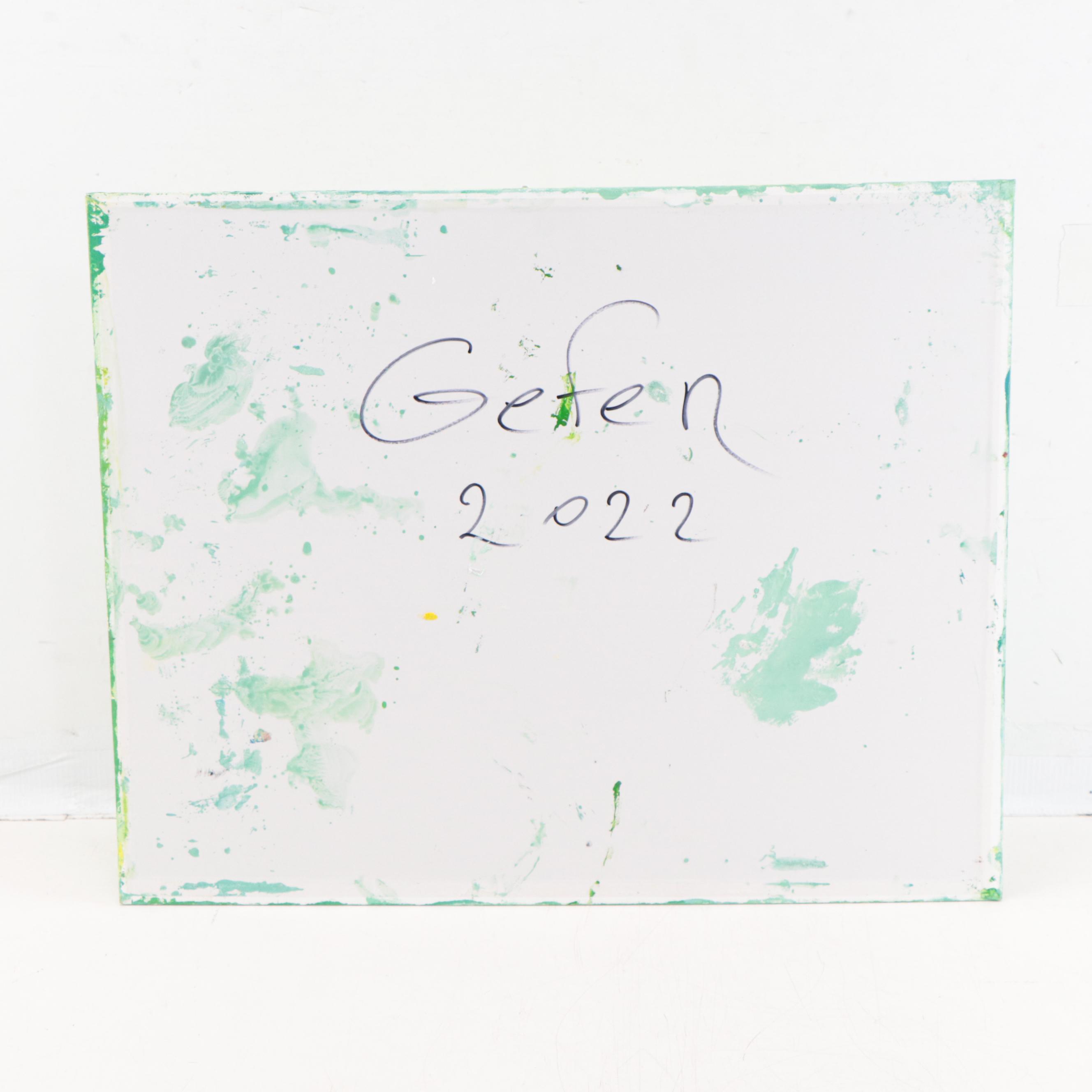Saul Gefen Abstract Acrylic Painting, 2022