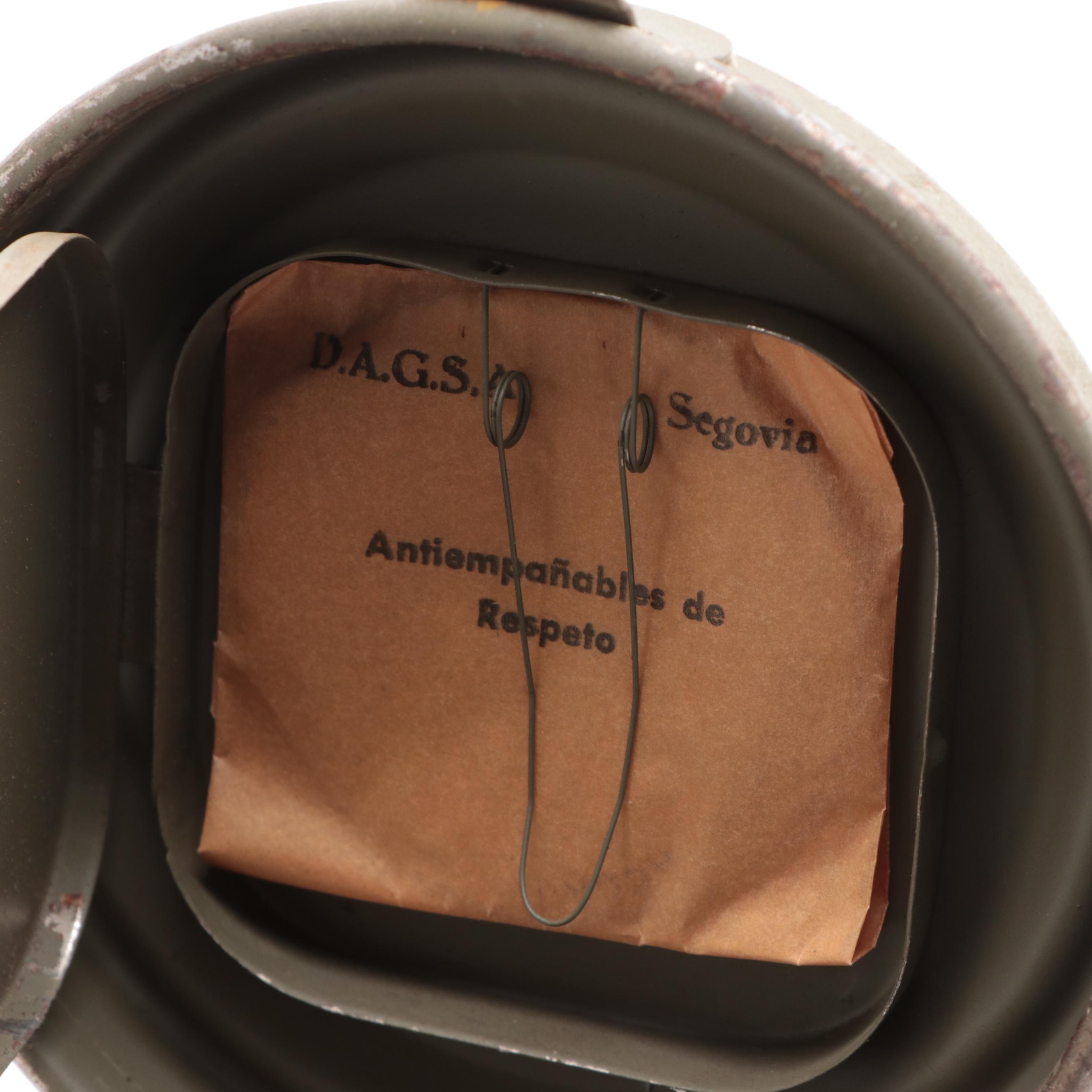 DAGSA Spanish Civil War Gas Mask with Canister, Early to Mid-20th Century