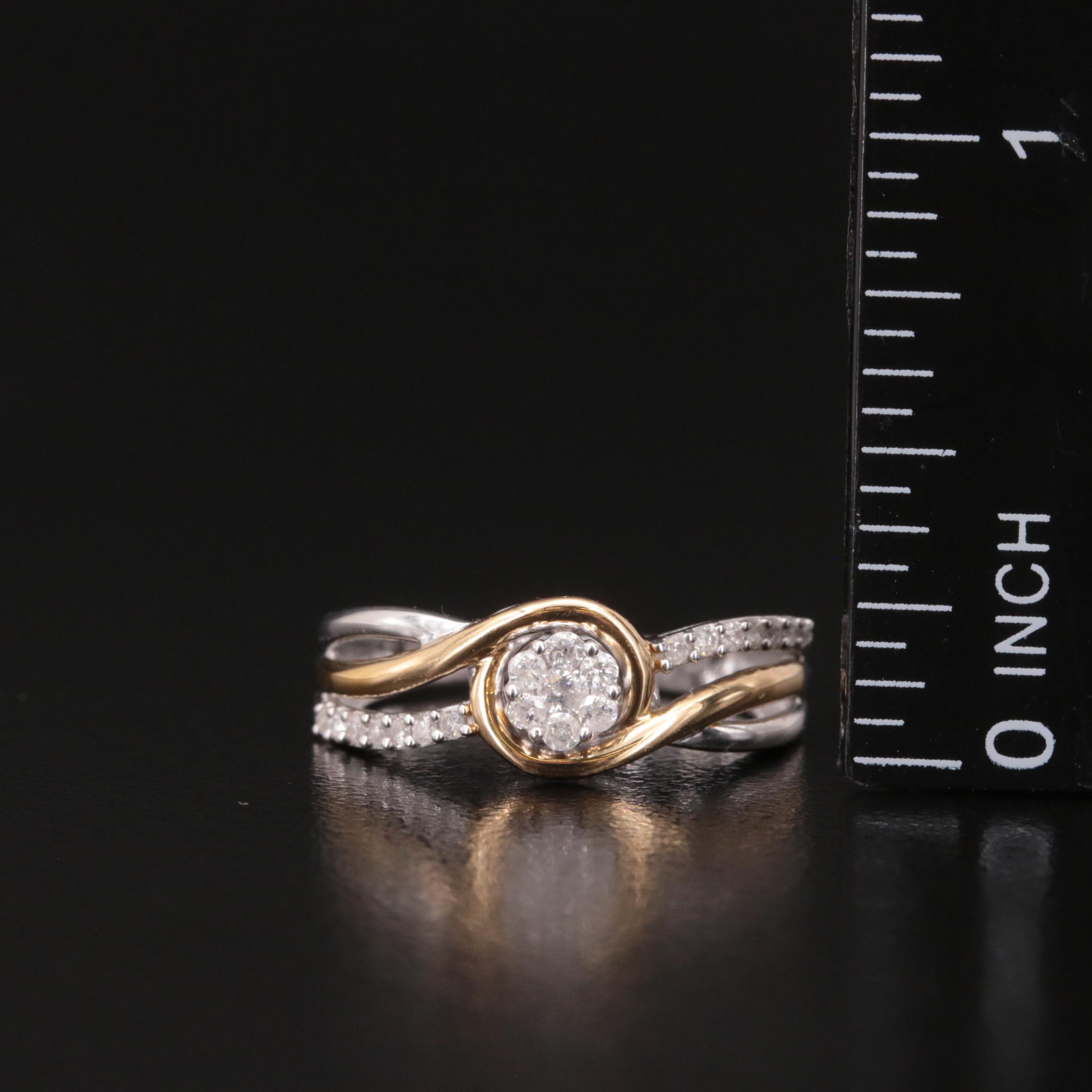 Sterling Diamond Ring