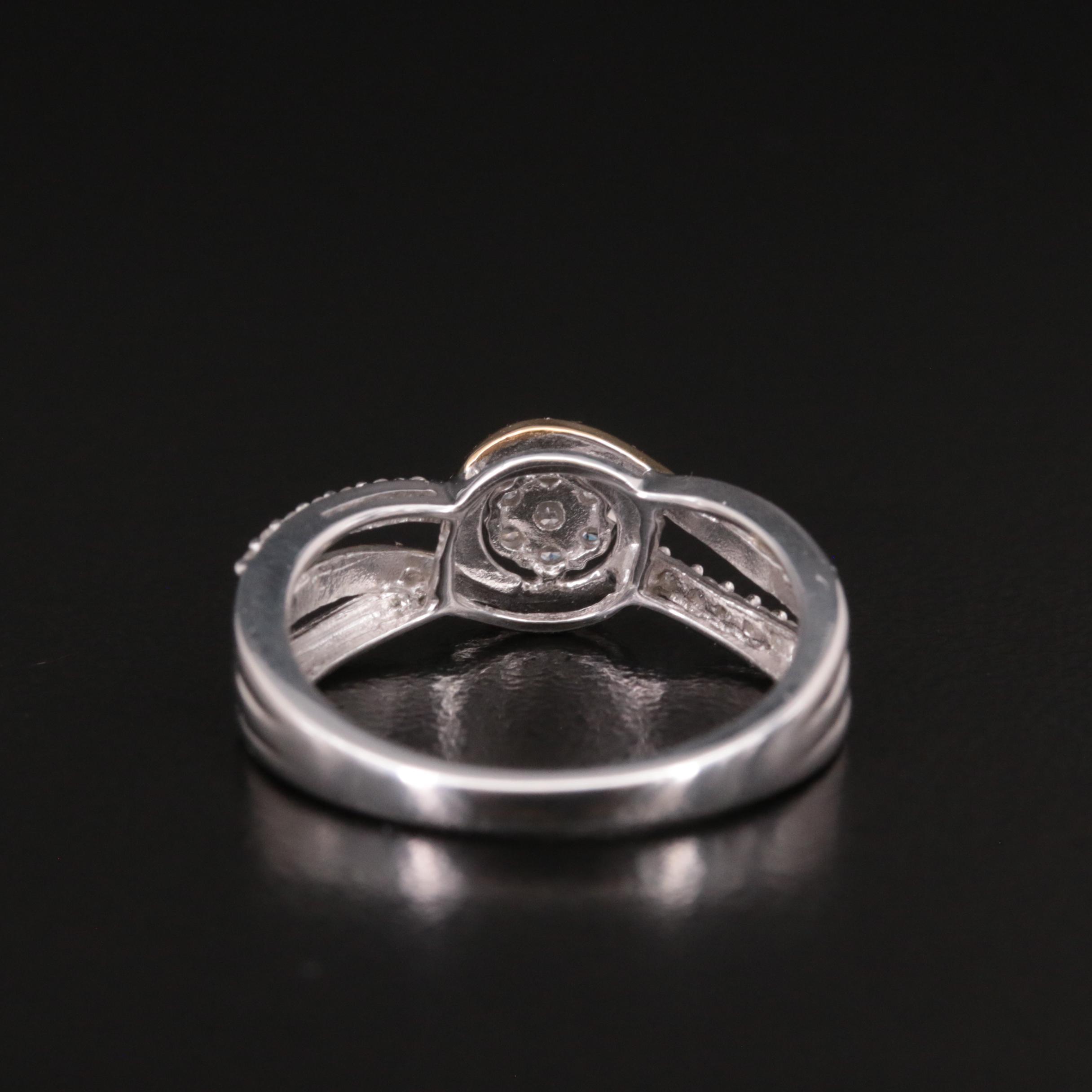 Sterling Diamond Ring