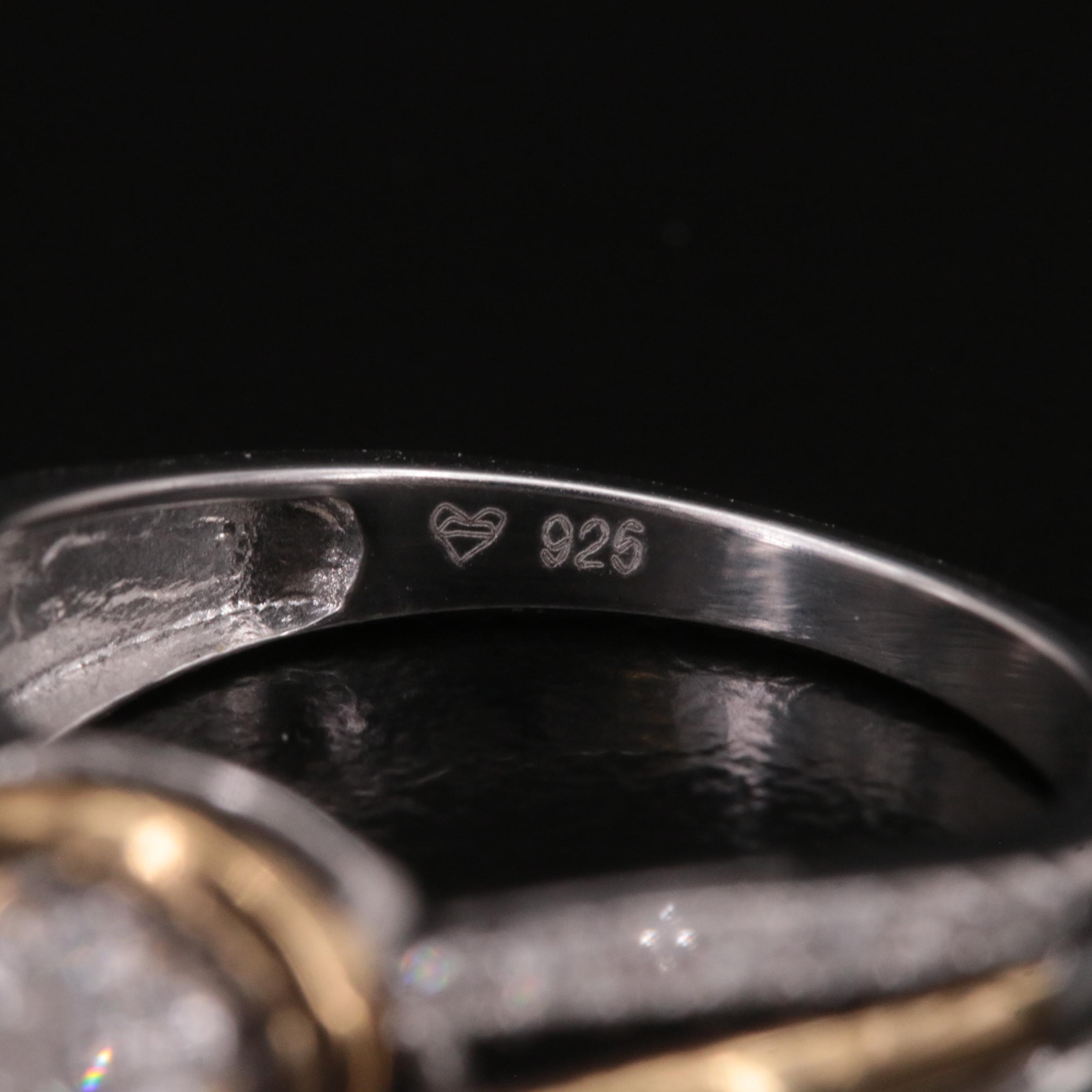Sterling Diamond Ring
