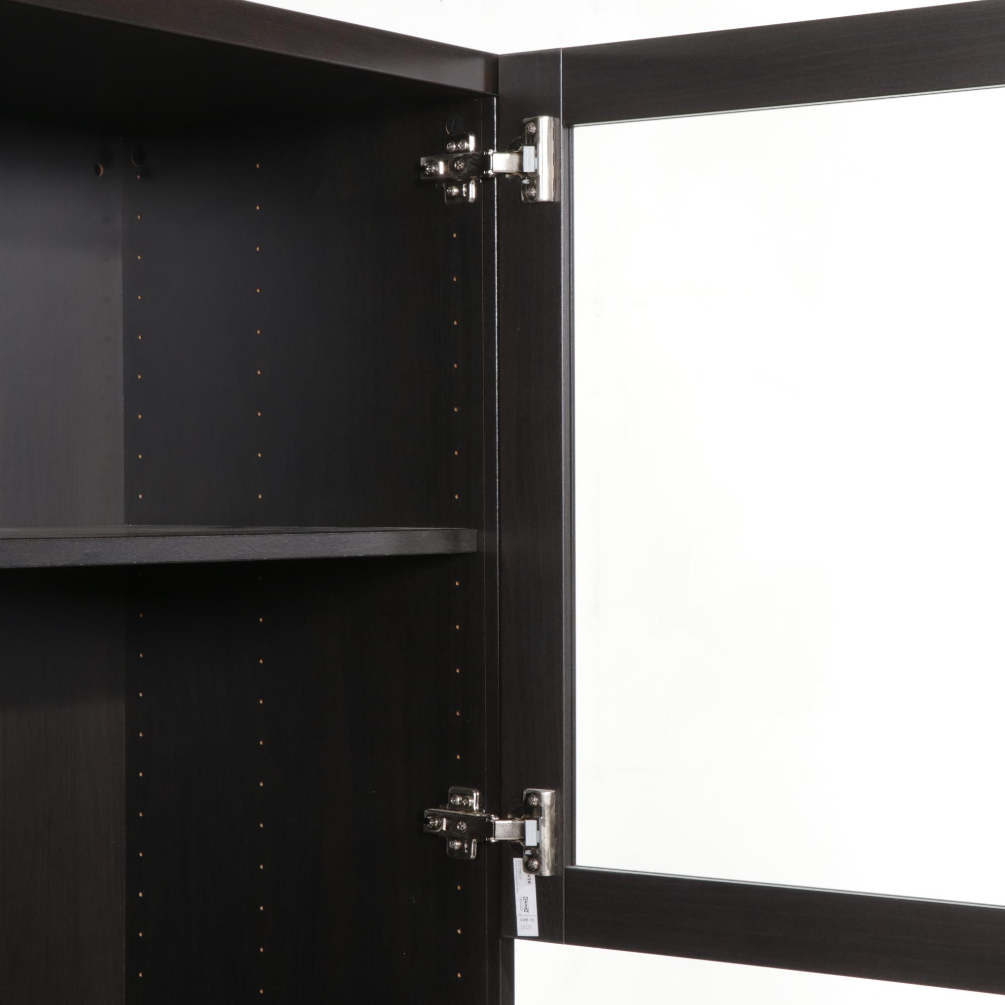 Pair of IKEA "Bestå" Media Cabinets and Tower