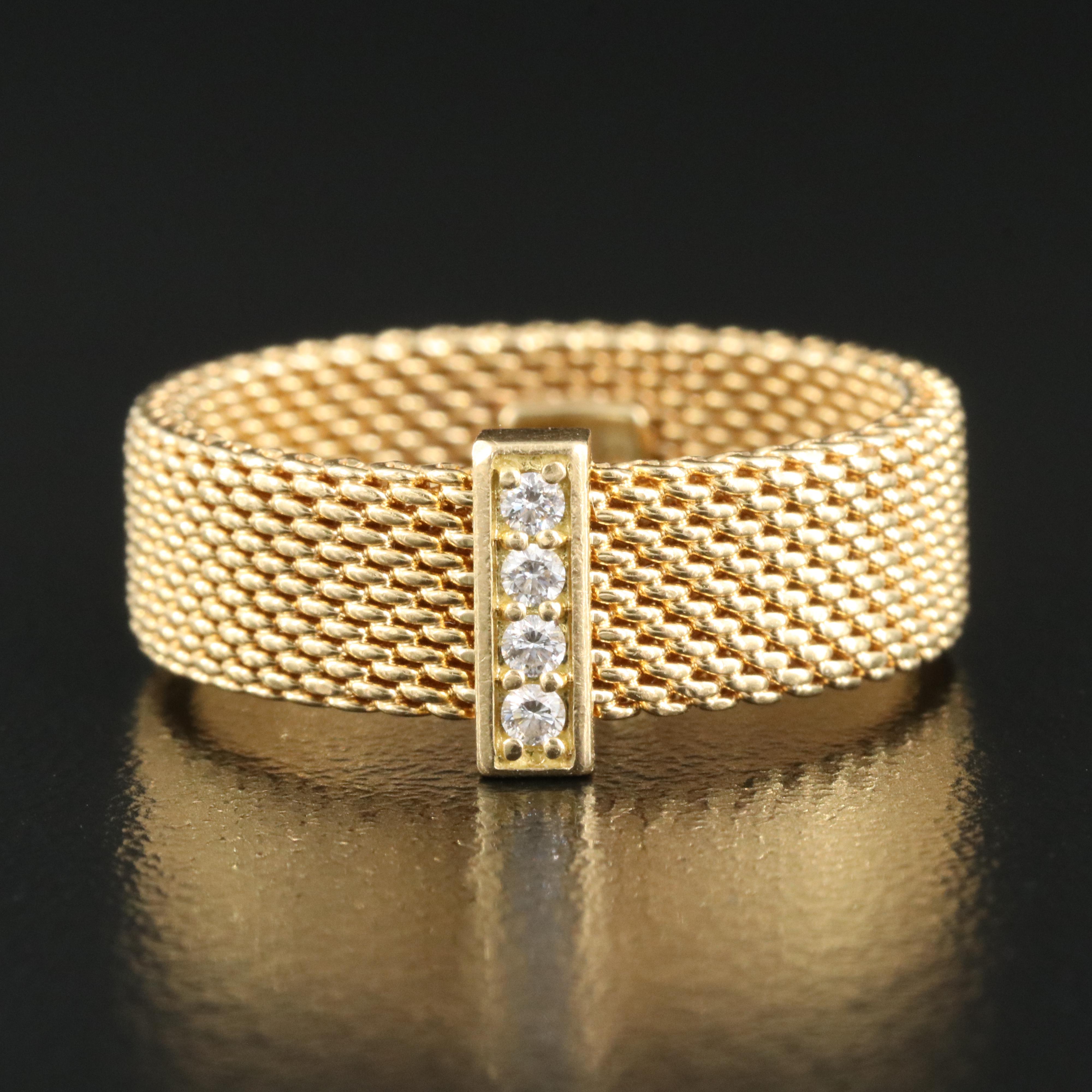 Tiffany & Co. "Somerset" 18K 0.06 CTW Diamond Ring
