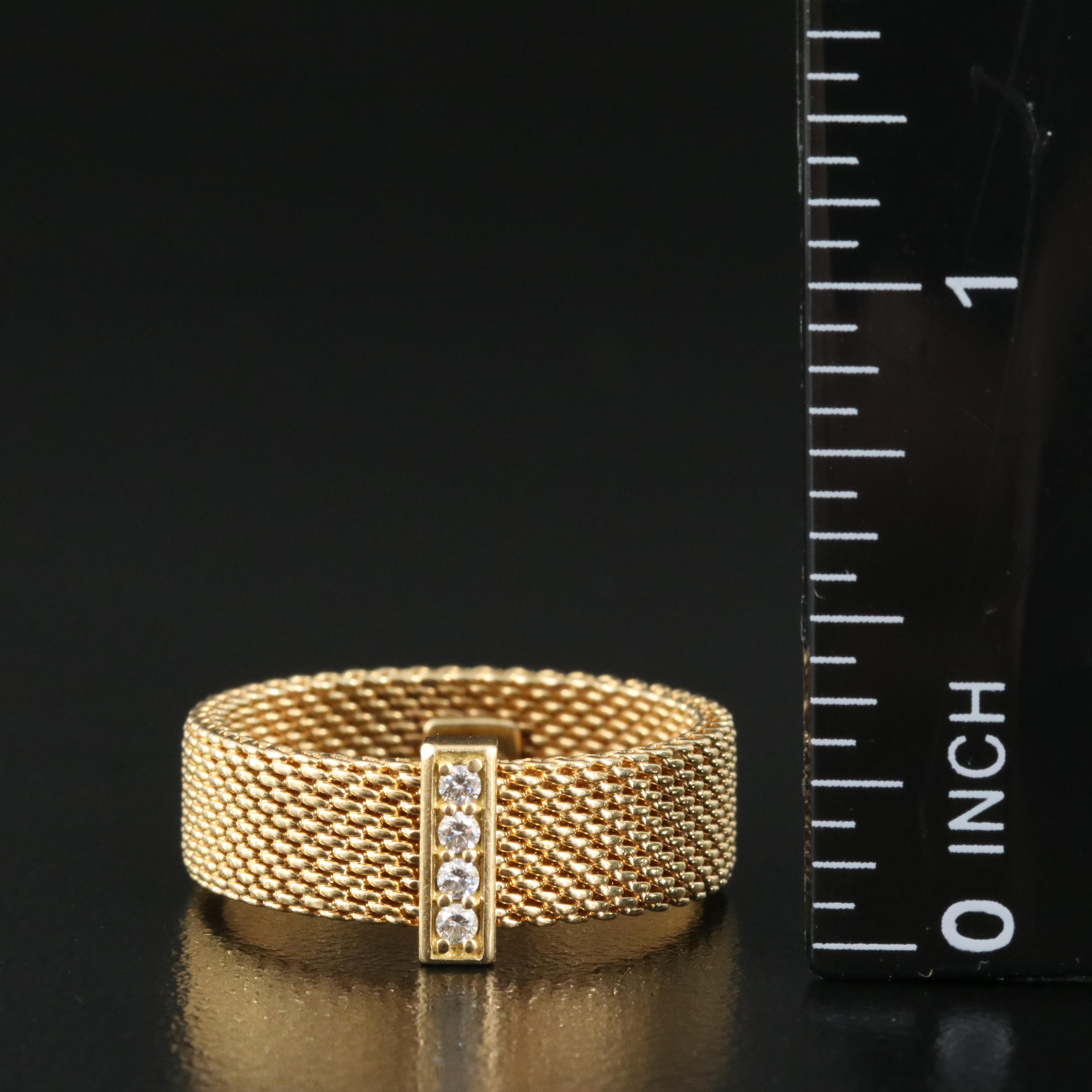 Tiffany & Co. "Somerset" 18K 0.06 CTW Diamond Ring