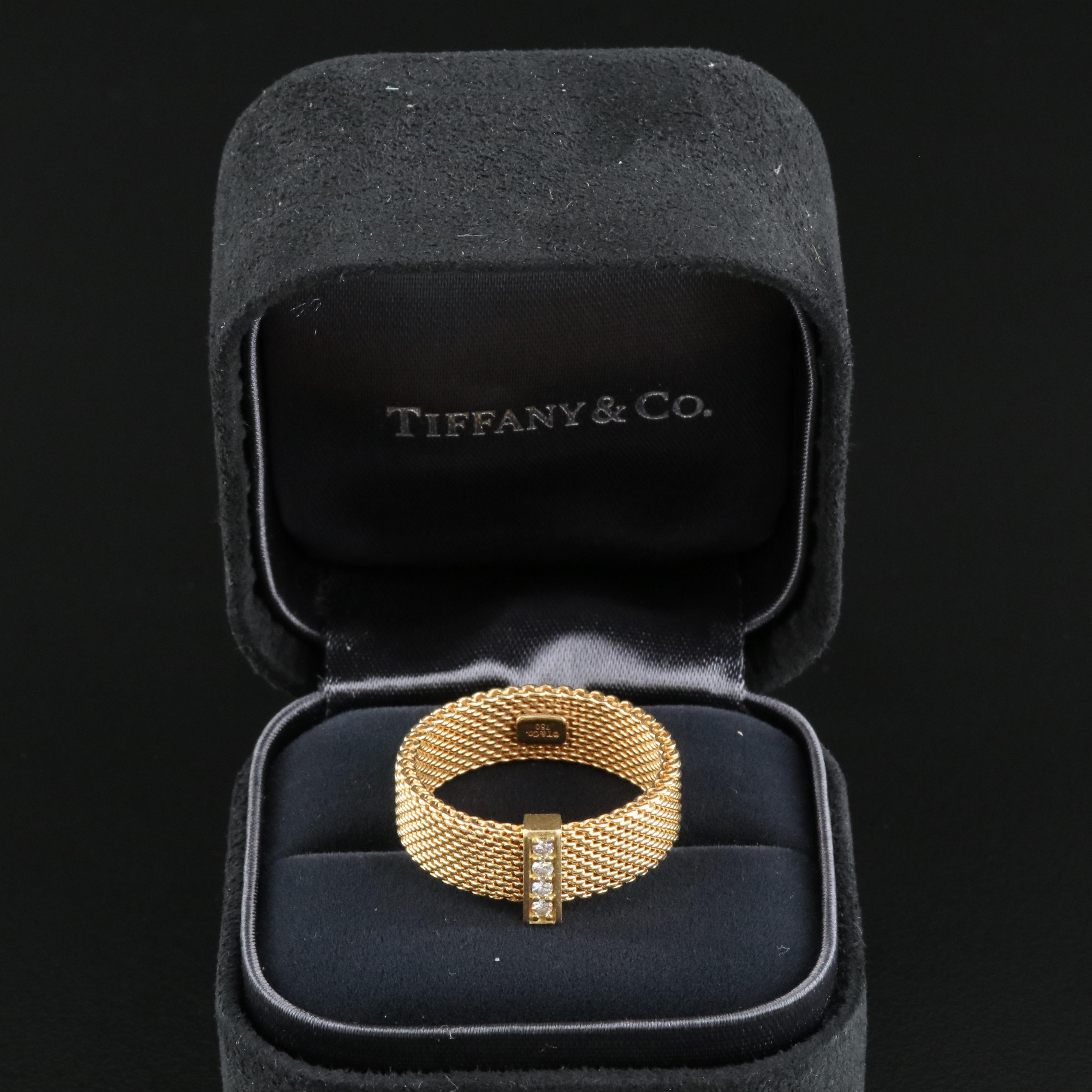 Tiffany & Co. "Somerset" 18K 0.06 CTW Diamond Ring