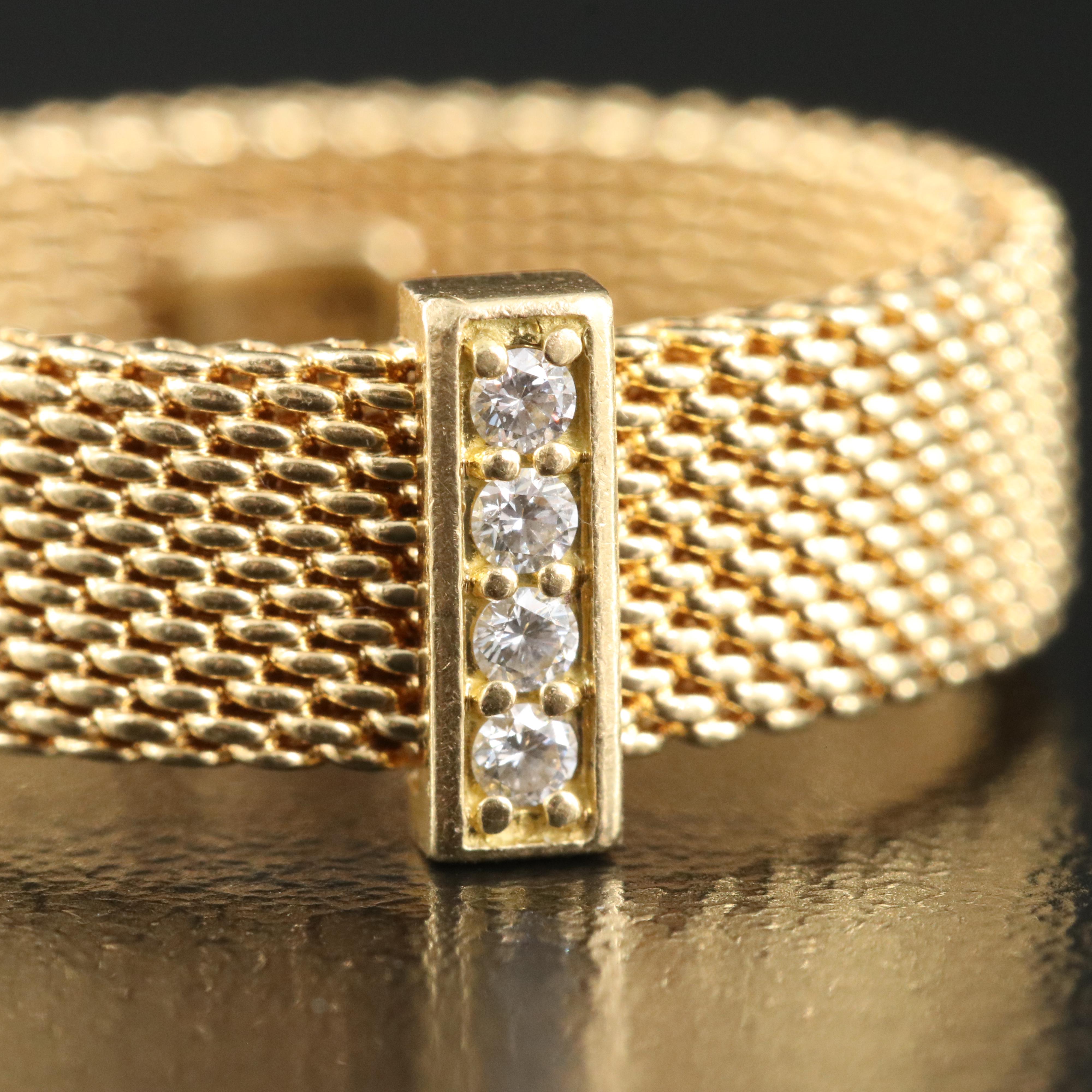 Tiffany & Co. "Somerset" 18K 0.06 CTW Diamond Ring