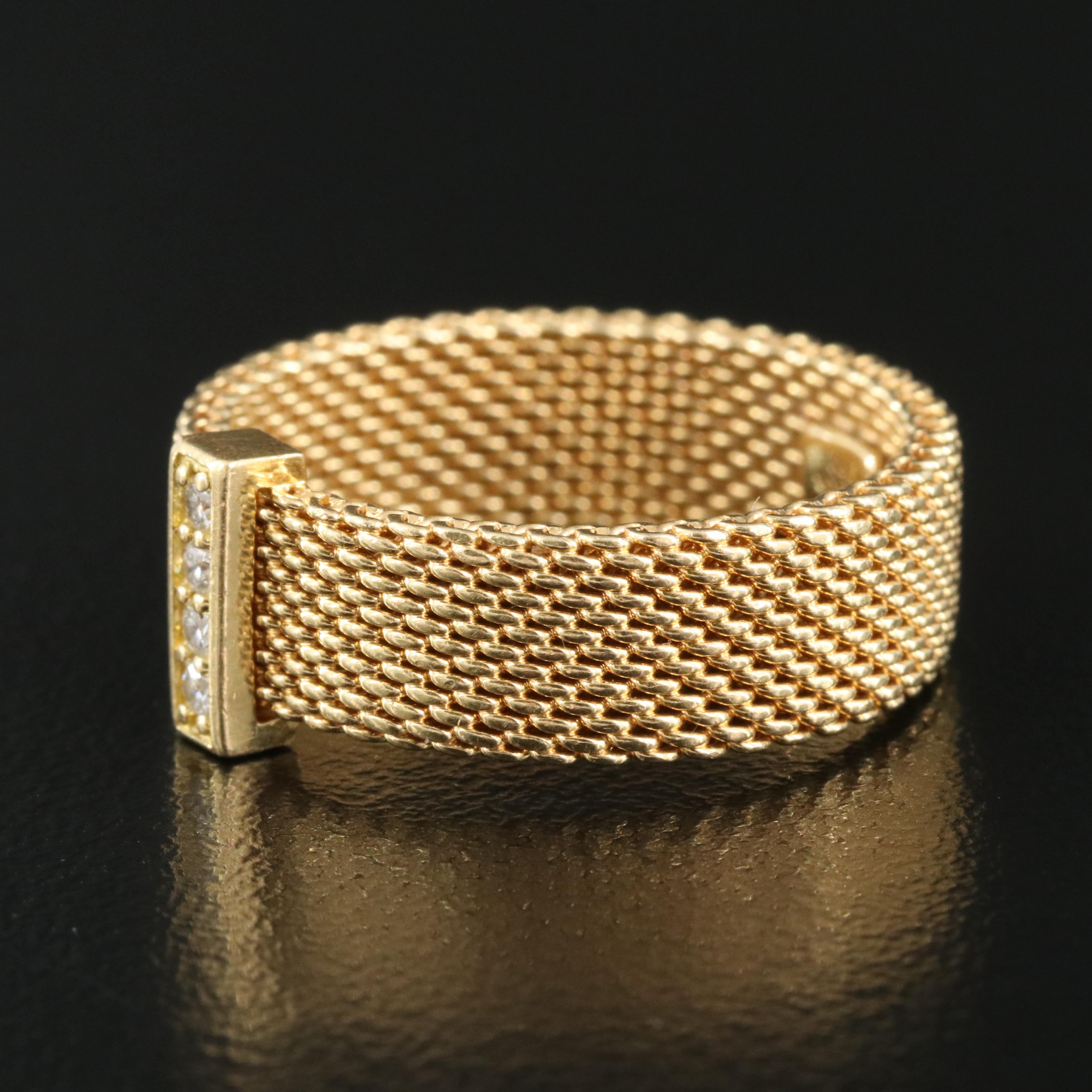 Tiffany & Co. "Somerset" 18K 0.06 CTW Diamond Ring