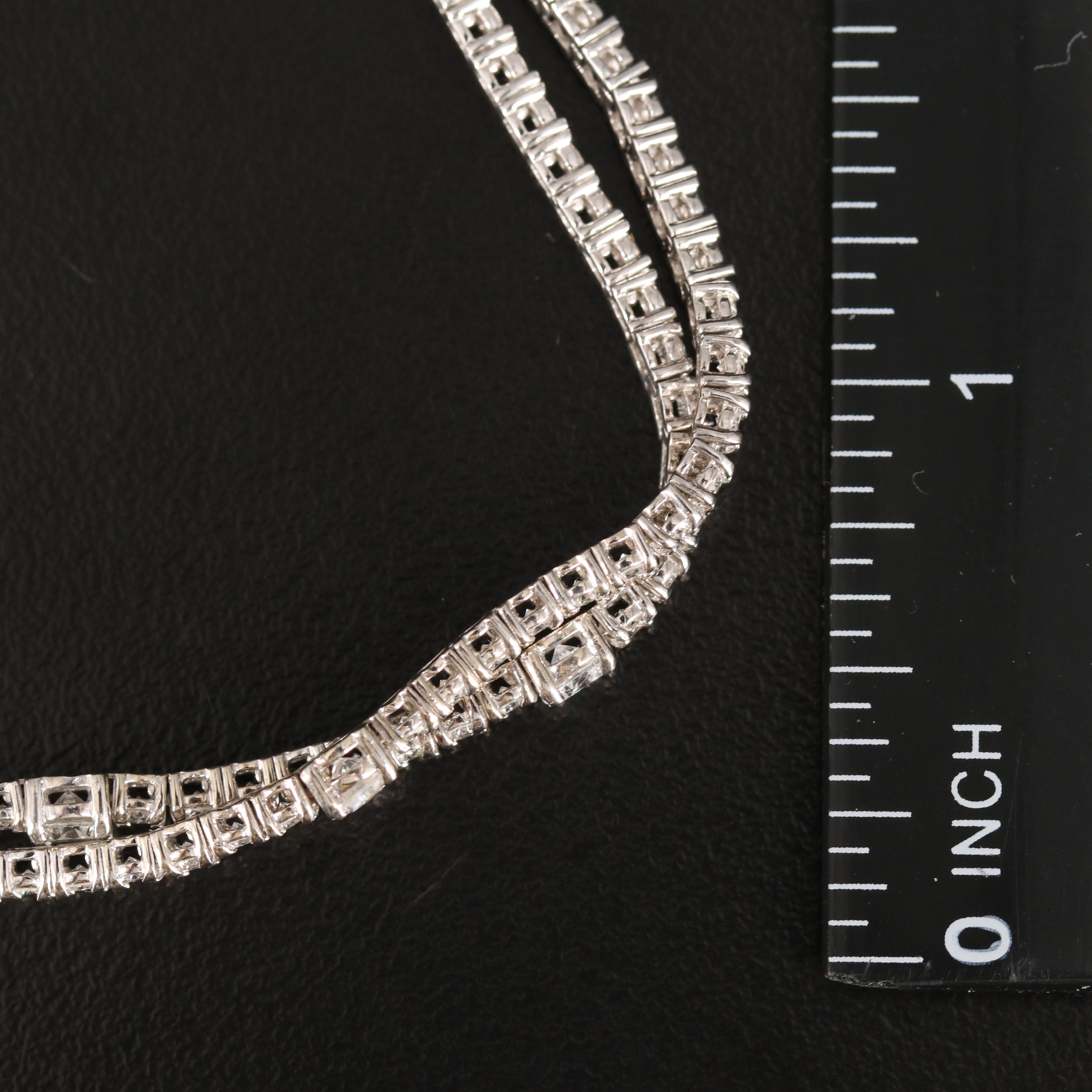 14K 2.65 CTW Diamond Double Row Bracelet