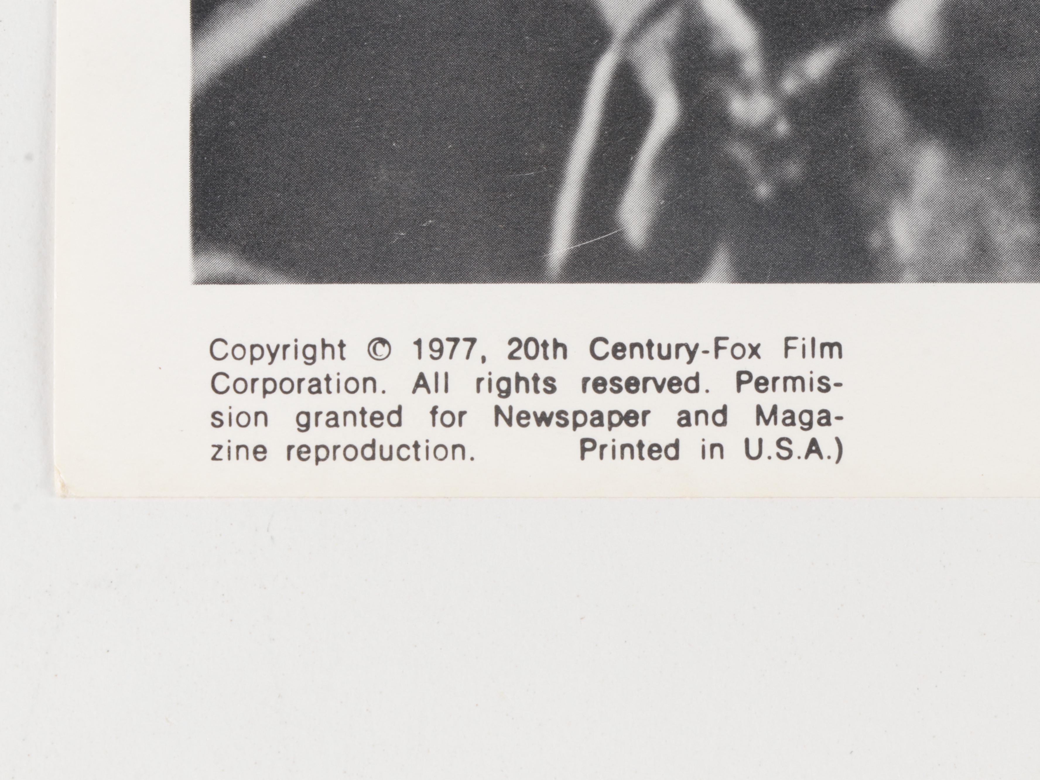 1977 Original Star Wars Movie Still Photograph Print Set