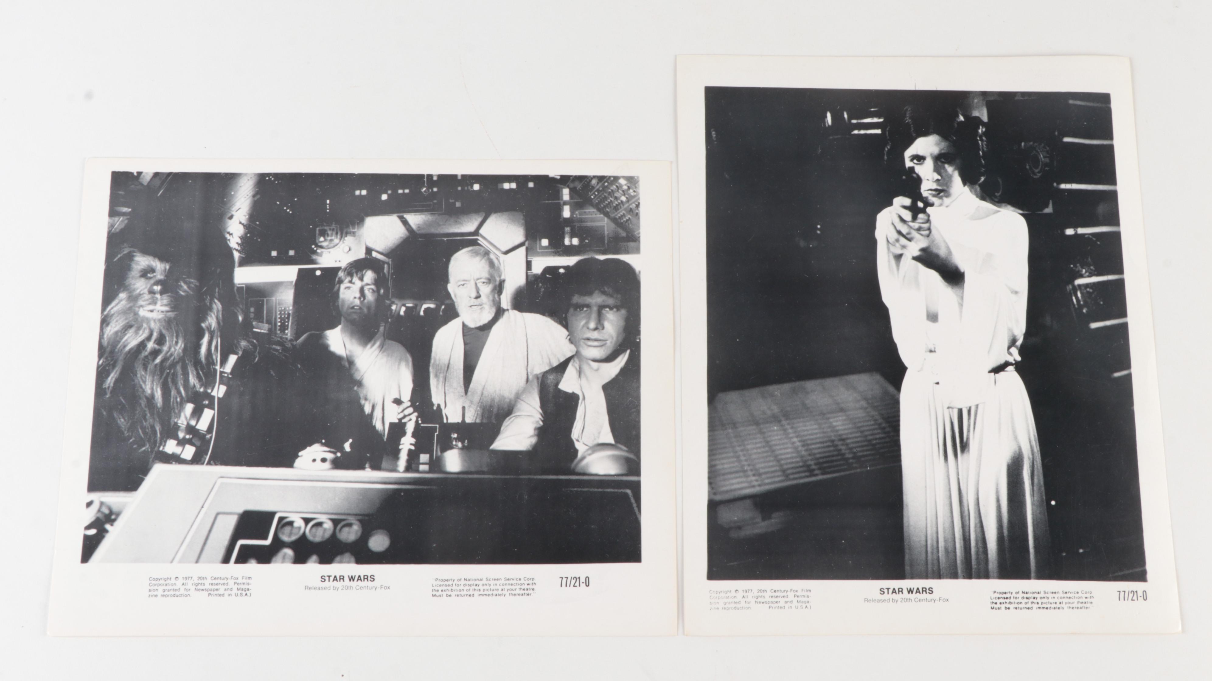 1977 Original Star Wars Movie Still Photograph Print Set