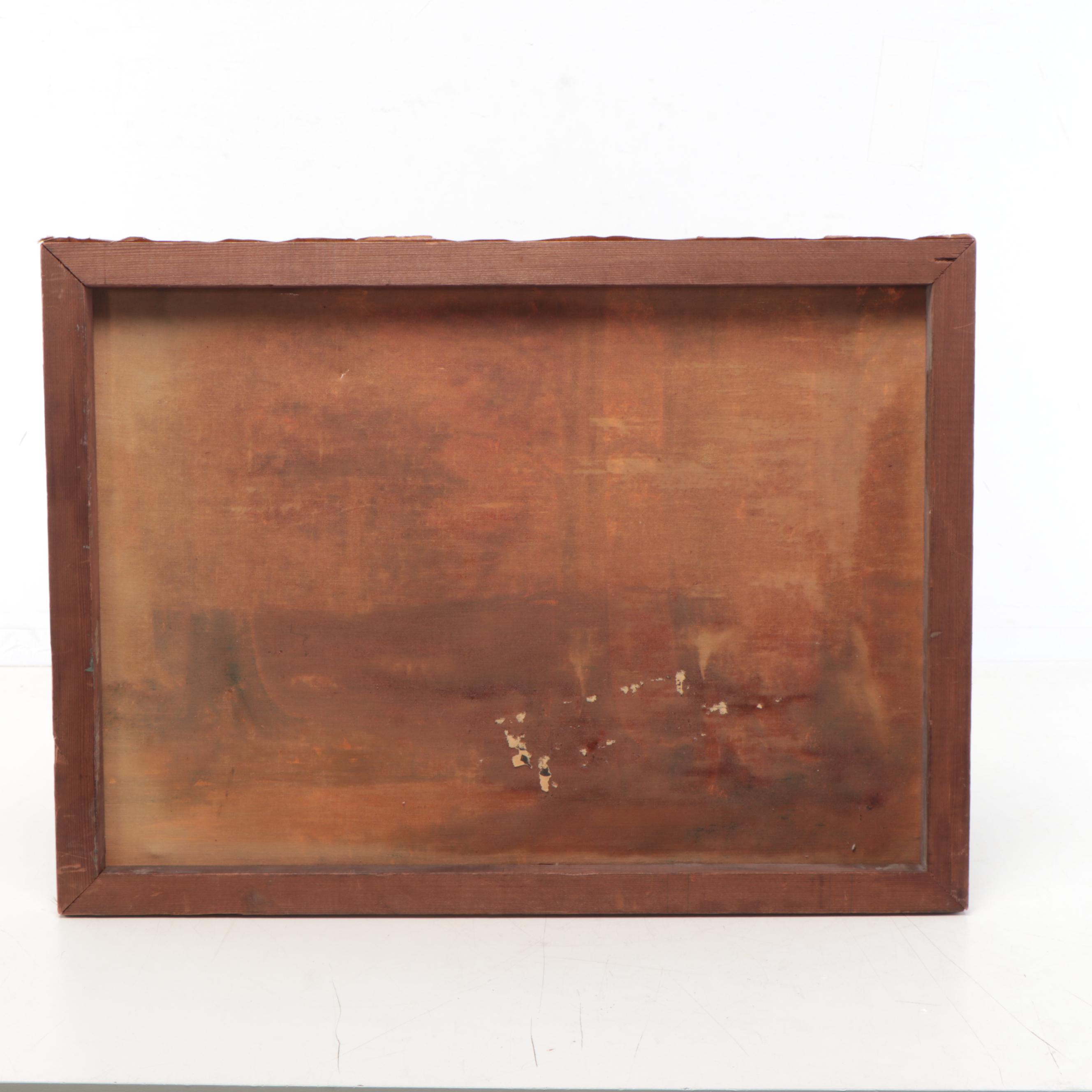 Clara Blomberg Woodland Landscape Oil Painting, 1932